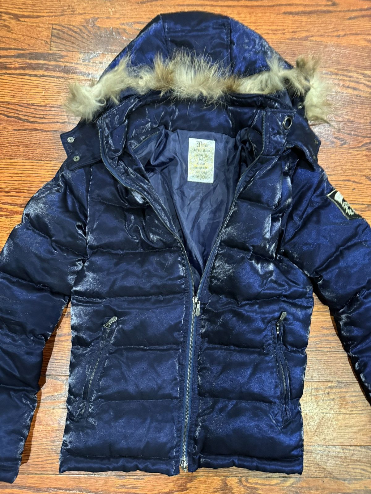 Japanese Brand MIDAS SHINY PUFFER JACKET BLUE | Grailed