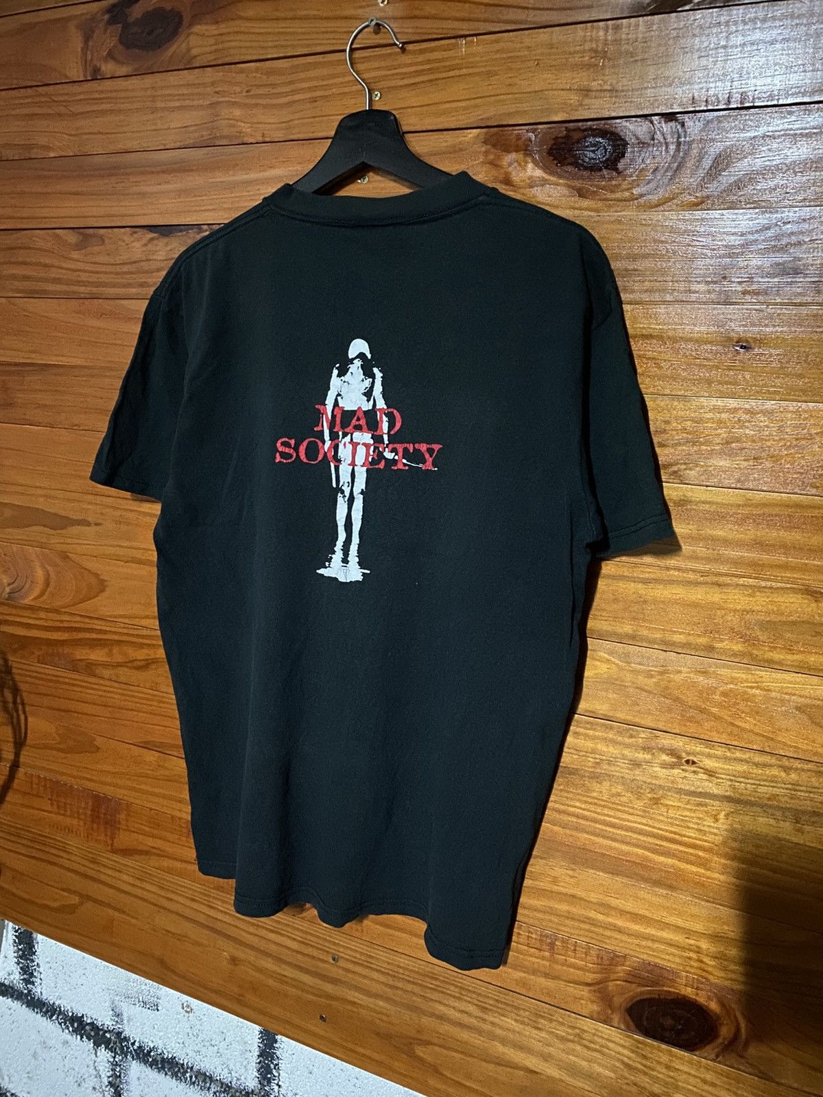 Band Tees Vintage Mad Society Skeleton Grunge Punk Made In Usa Size US M / EU 48-50 / 2 - 8 Thumbnail