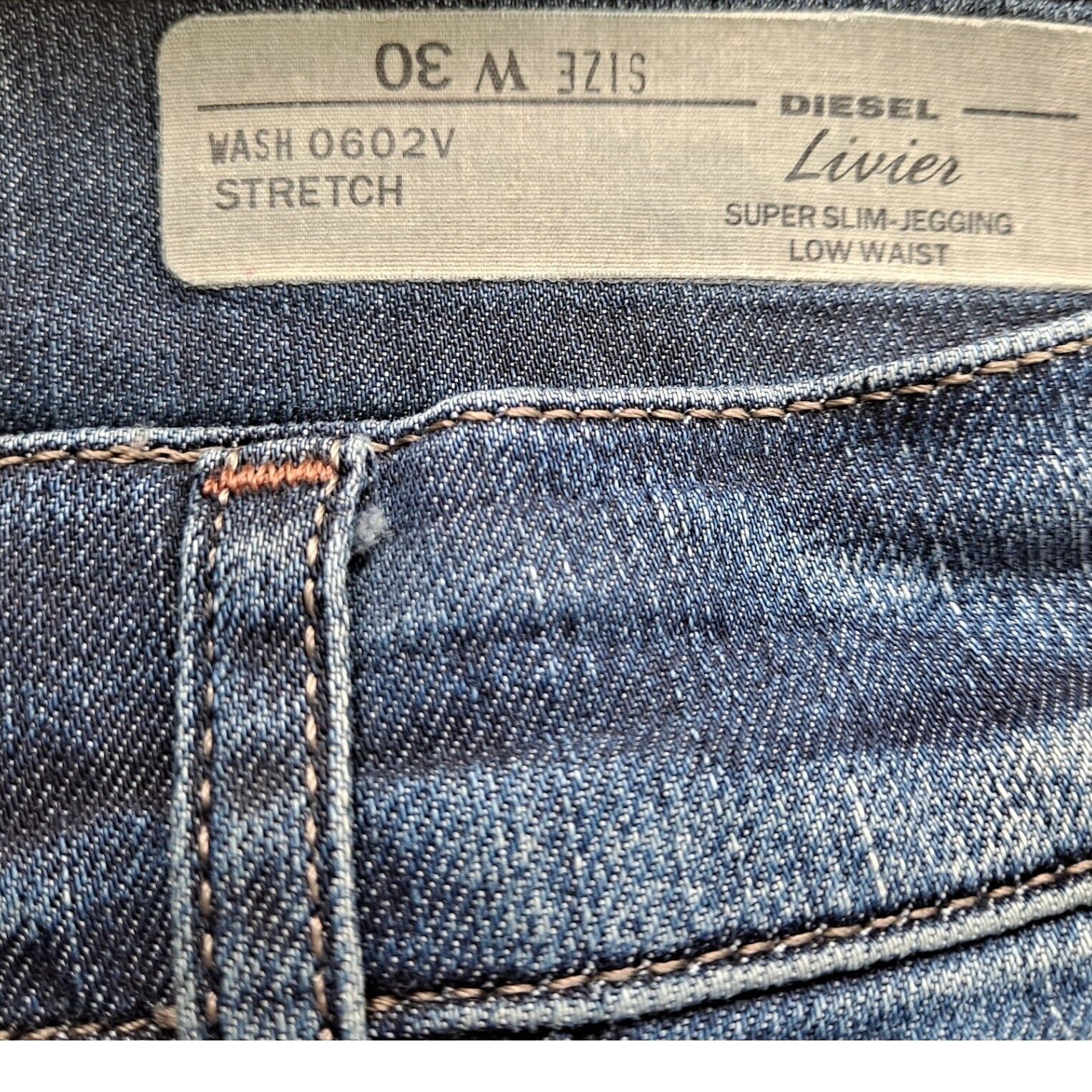 Diesel Diesel Livier Super Slim Jegging Low Waist Stretch Jeans W30 Size US 30 / EU 46 - 2 Thumbnail