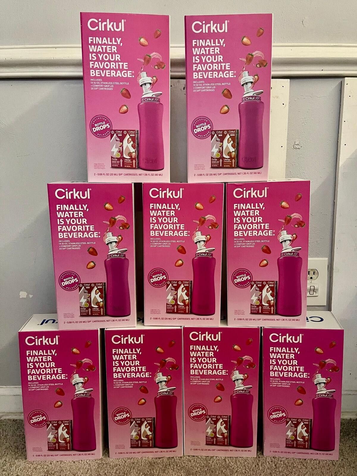 Other Cirkul 32oz. Pink Stainless Water Bottle Starter Kit 2 Cartr Size ONE SIZE - 1 Thumbnail