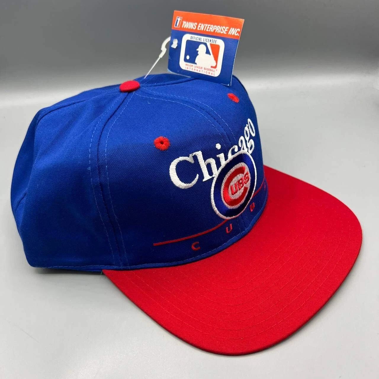Twins Enterprise Inc. × Vintage Chicago Cubs Hat Men Blue Red Twins Enterprise MLB Snap Back Size ONE SIZE - 7 Thumbnail