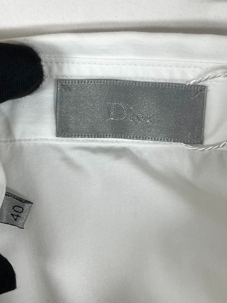 Dior Dior White Metal Button CD Letter Logo Long-sleeved Shirt 2 Size US XXS / EU 40 - 6 Thumbnail