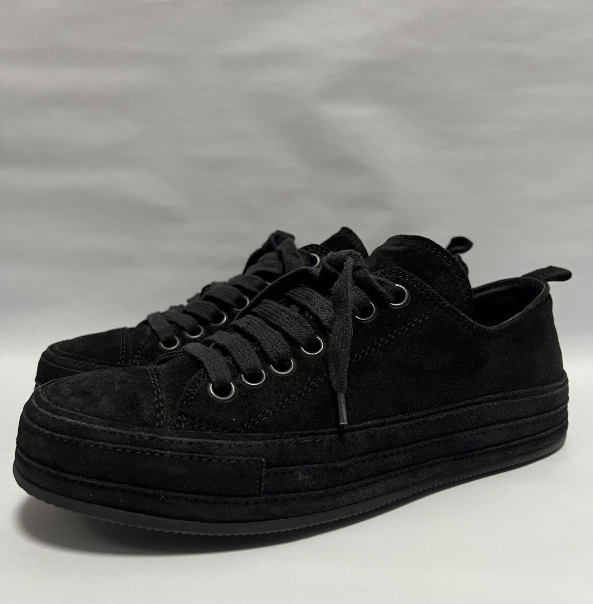Ann Demeulemeester Ann Demeulemeester - Scamosciato Ingrassato Suede Sneakers Size US 6 / EU 39 - 5 Thumbnail