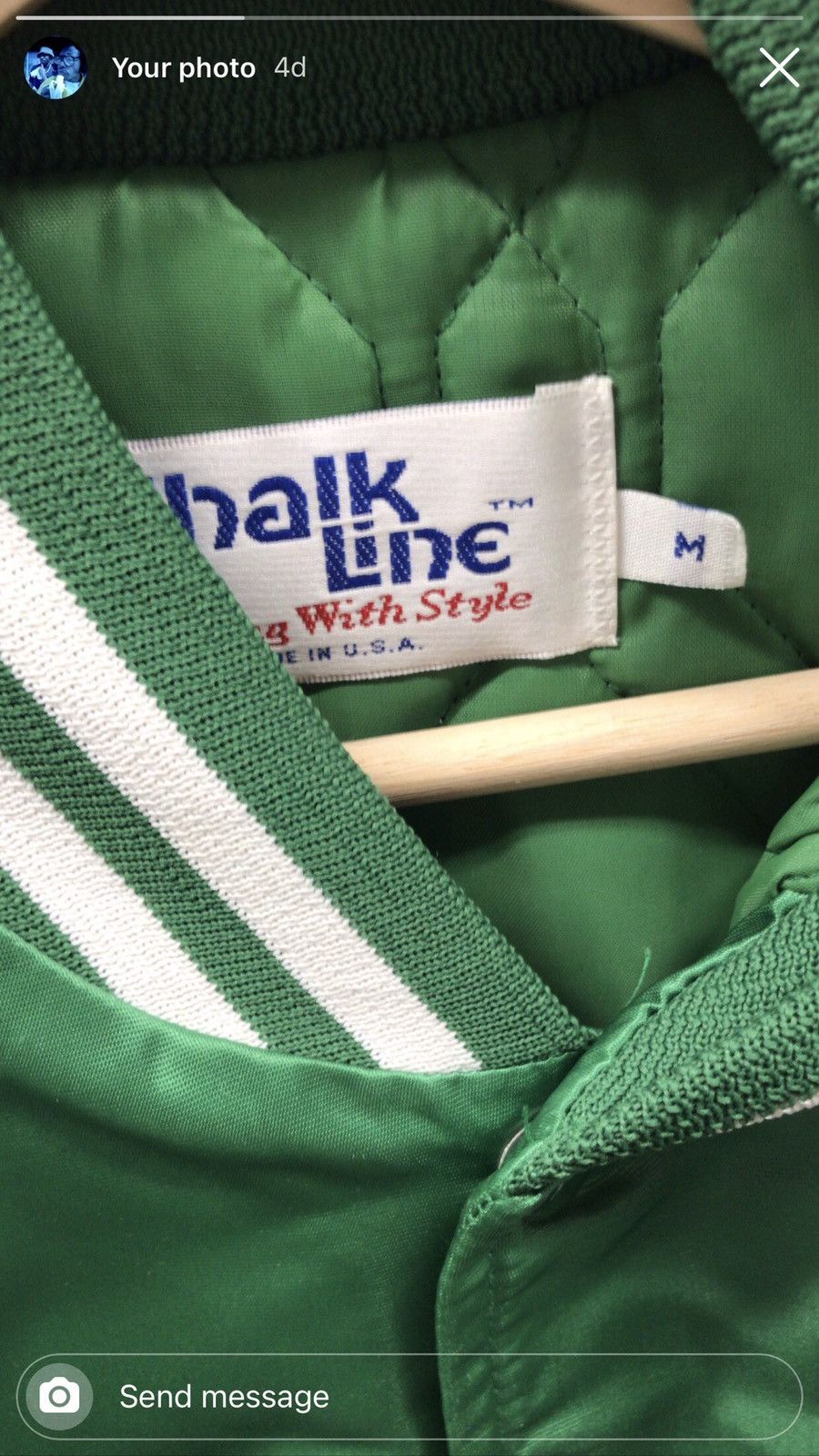 Chalk Line × NBA × Vintage Vintage 90s Boston Celtics Chalkline Satin jacket Size US M / EU 48-50 / 2 - 2 Thumbnail