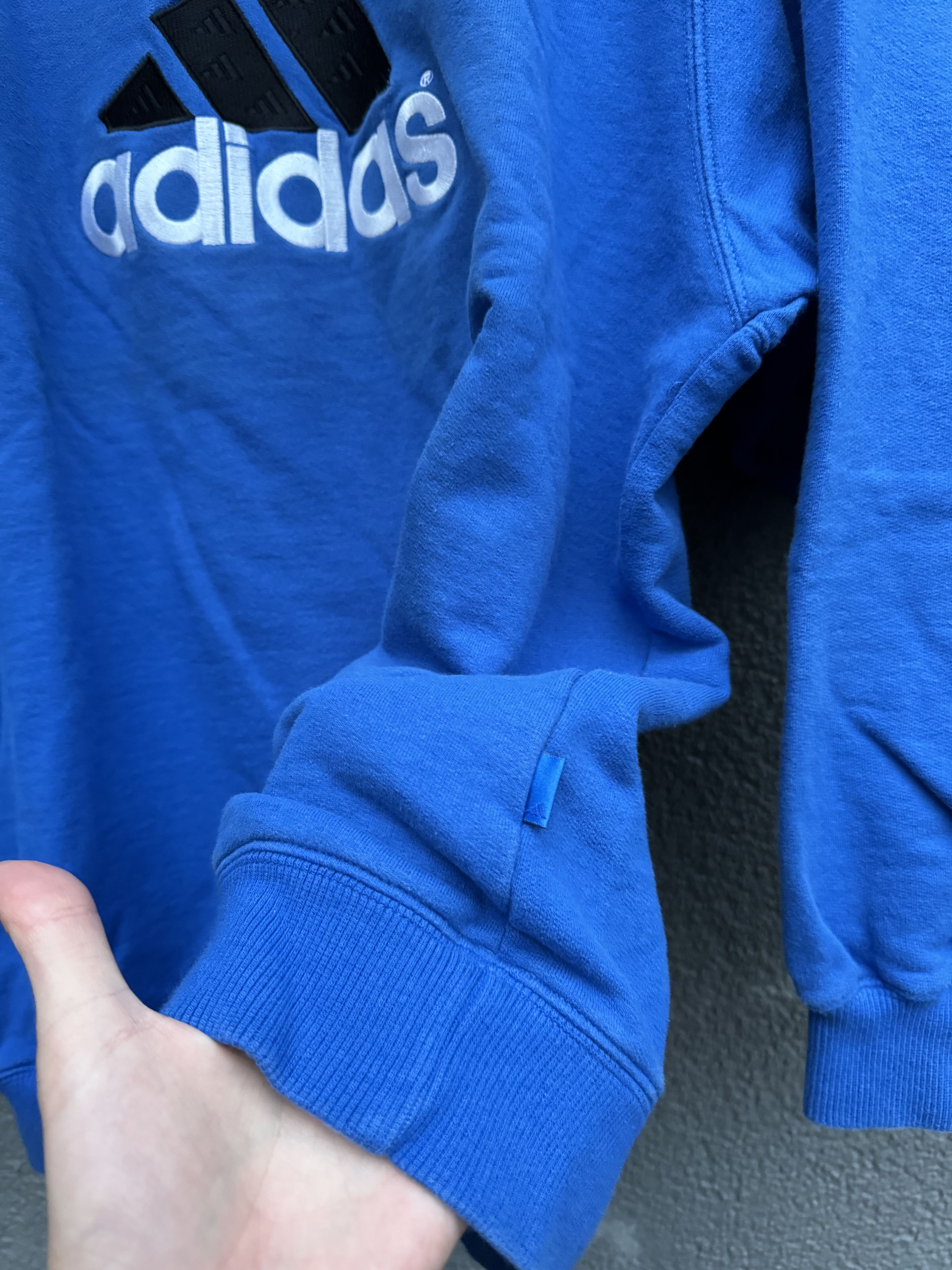 Adidas × Vintage Vintage Adidas Sweatshirt Big Logo Size US L / EU 52-54 / 3 - 9 Thumbnail