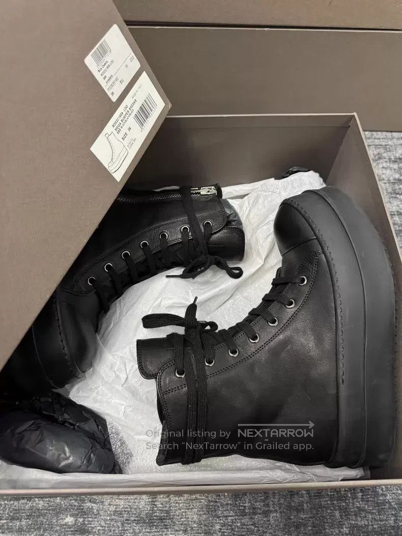 Rick Owens Rick Owens Pure Black Thick Low Large Converse shoes Size US 5.5 / IT 35.5 - 9 Thumbnail