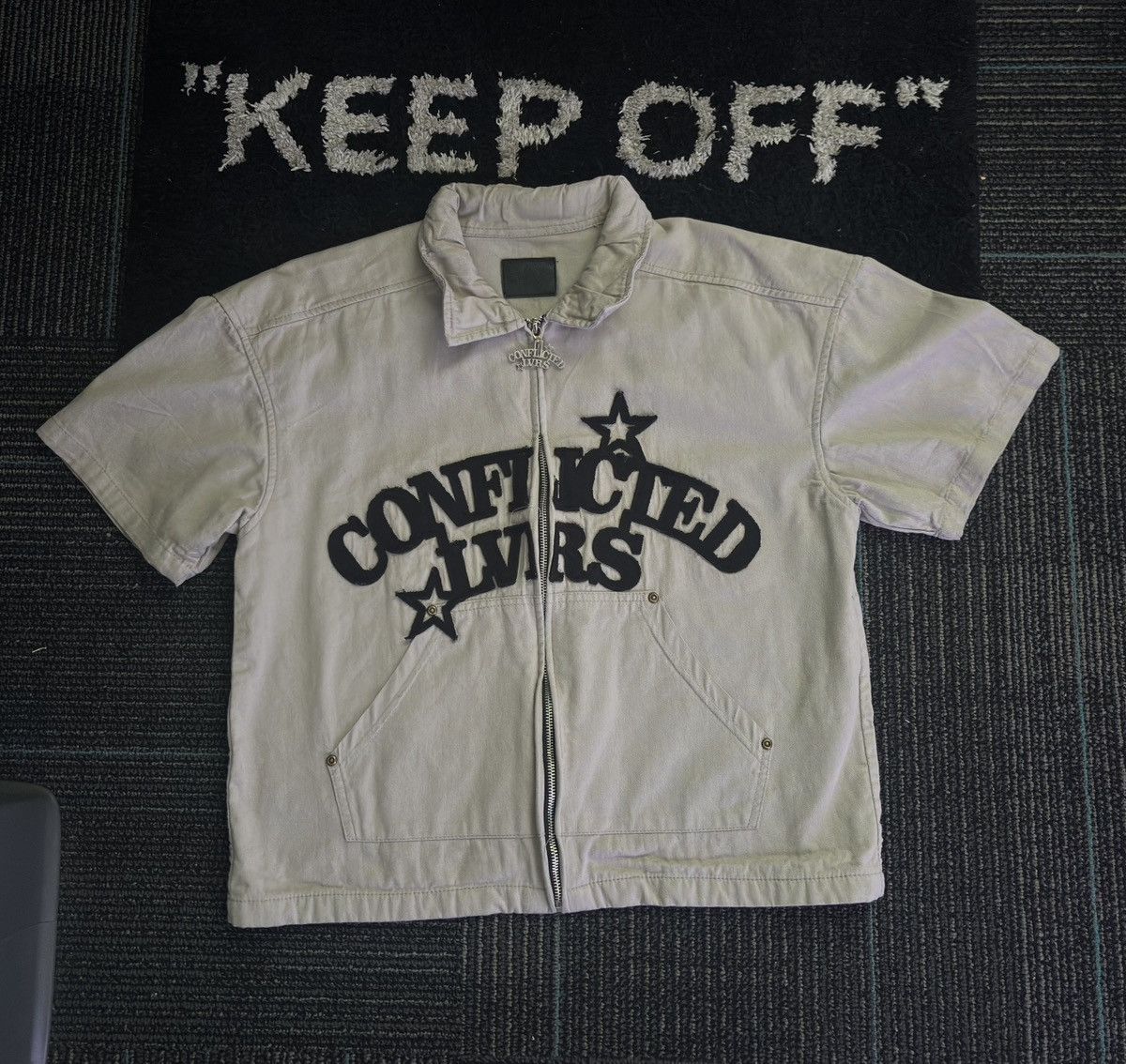 Other Conflicted Lvrs grey worker tee Size US S / EU 44-46 / 1 - 1 Thumbnail