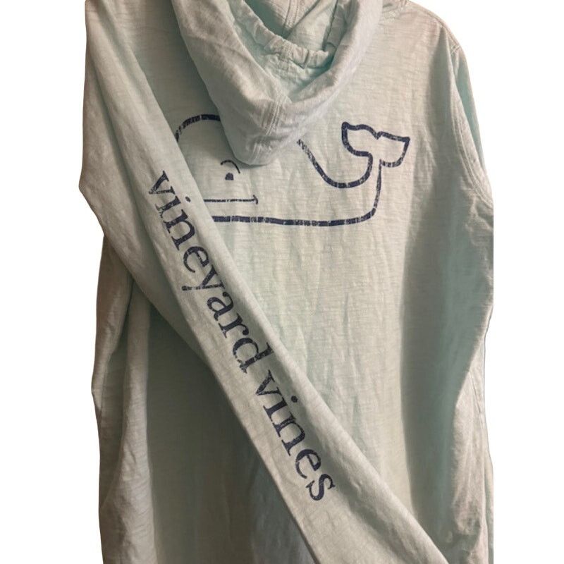 Vineyard Vines Vineyard Vines Vintage Light Blue LS Hoodie Tee Size M Size M / US 6-8 / IT 42-44 - 1 Thumbnail