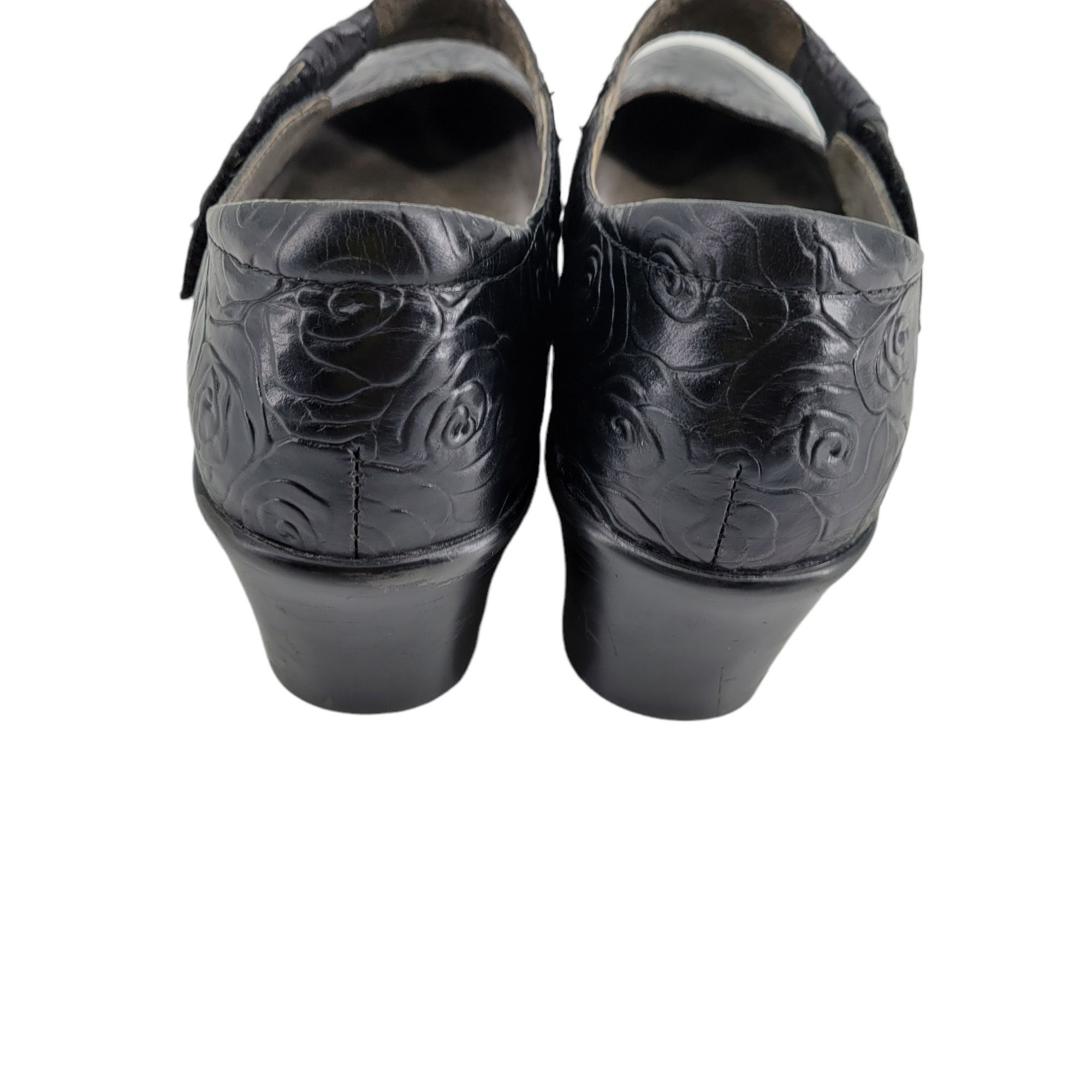 Other Vtg Y2K Alegria Mary Jane Leather Chunky 3D Rose Embossed El Size US 10.5 / IT 40.5 - 9 Thumbnail
