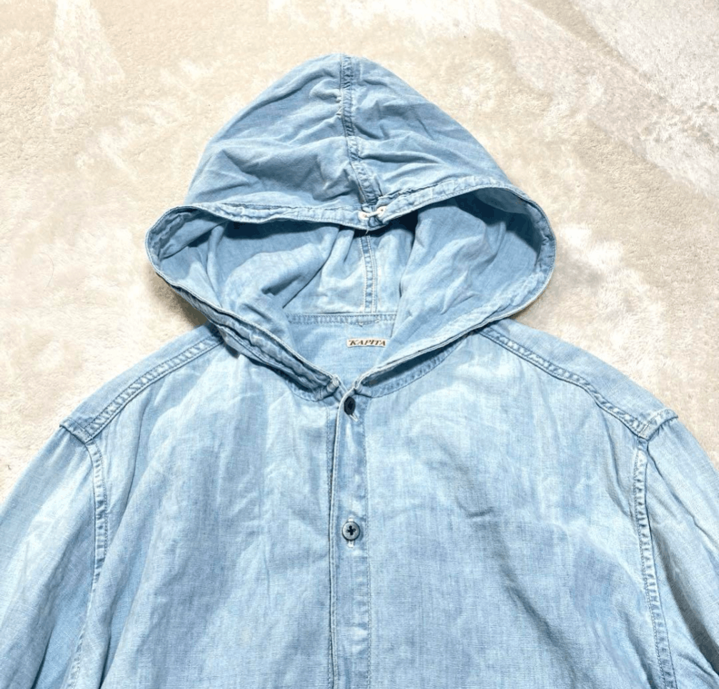 Kapital Kapital Hoodie Shirt Chambray Size US L / EU 52-54 / 3 - 3 Thumbnail
