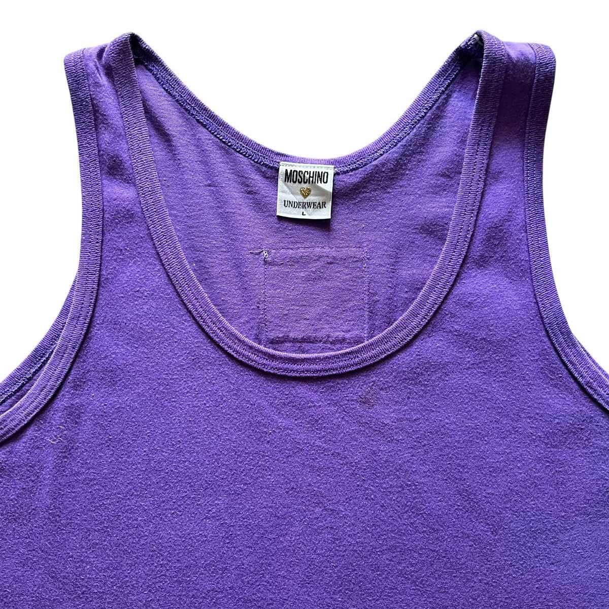 Moschino 📢SENDOFFER📢Vintage Moschino Faded Tank Top Size US L / EU 52-54 / 3 - 4 Thumbnail