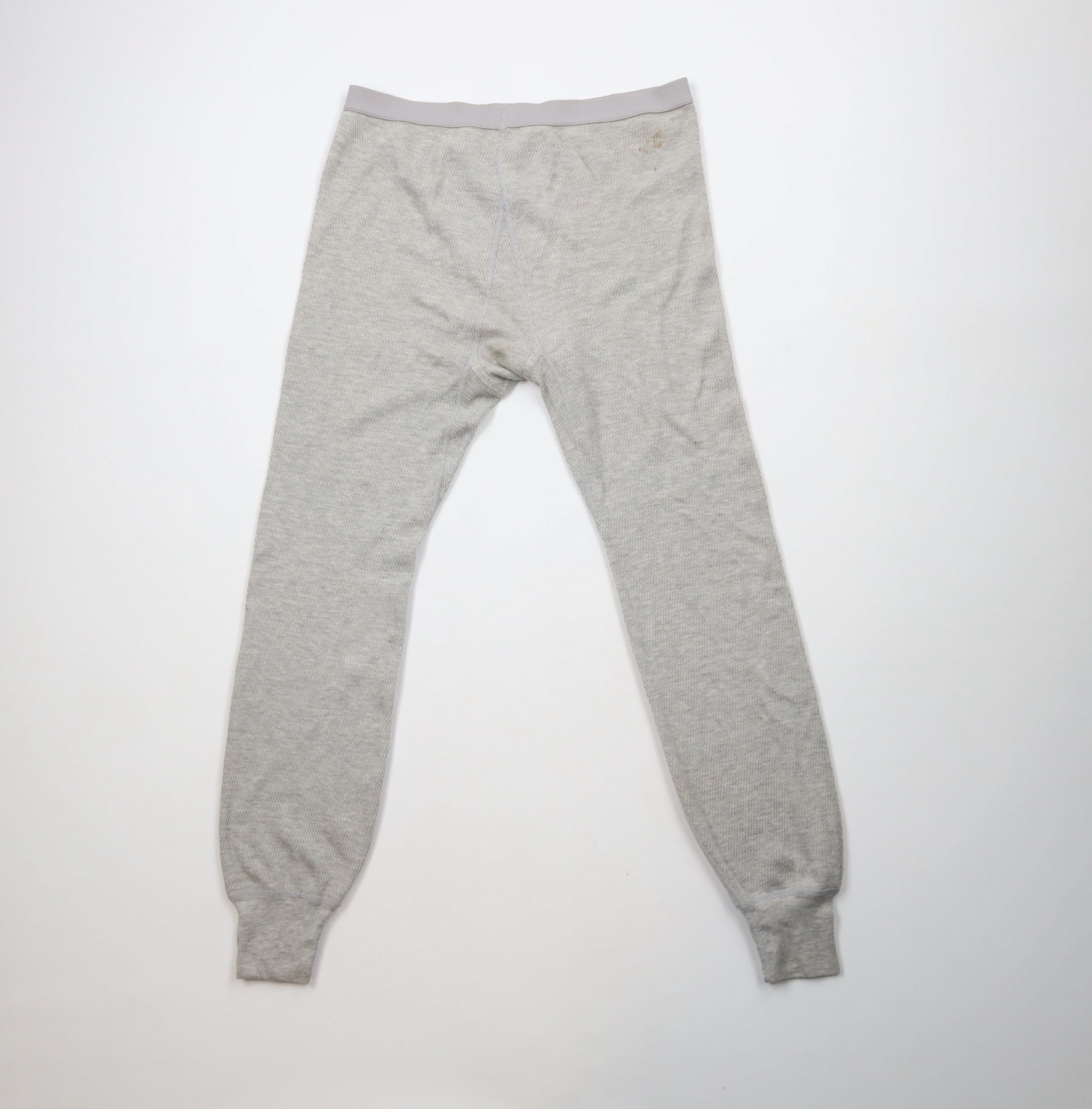 Hanes × Vintage Vintage 70s 80s Hanes Waffle Knit Base Layer Pants USA Size US 38 / EU 54 - 8 Thumbnail