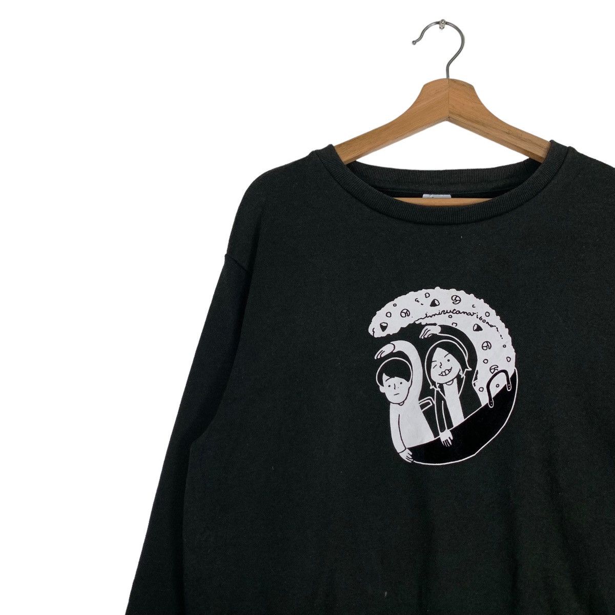 Japanese Brand MIZUTAMARI Bond Graphic Sweatshirt #0670-C31 Size US M / EU 48-50 / 2 - 6 Thumbnail