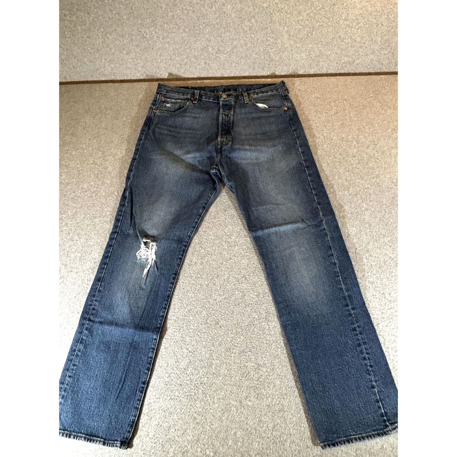 Levi's Levi's 501 '93 Jeans Mens 36x32 Straight Denim Blue Baggy Stretch Casual Adult Mens Straight Leg 501 '93 Vintage? No Size US 36 / EU 52 - 2 Thumbnail
