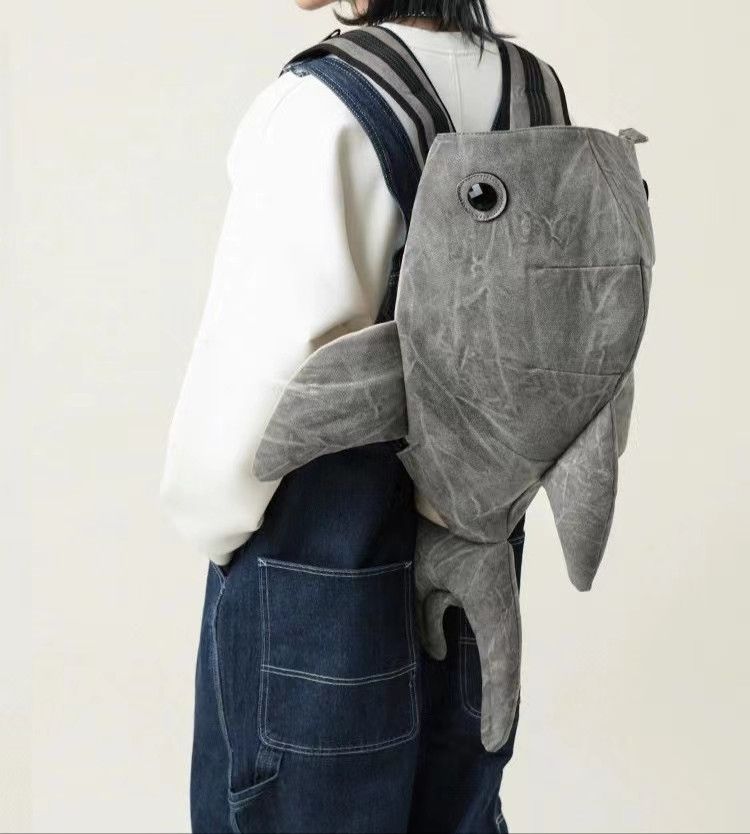 Japanese Brand × Vintage Niche Animal Shark Shoulder Bag Size ONE SIZE - 4 Thumbnail