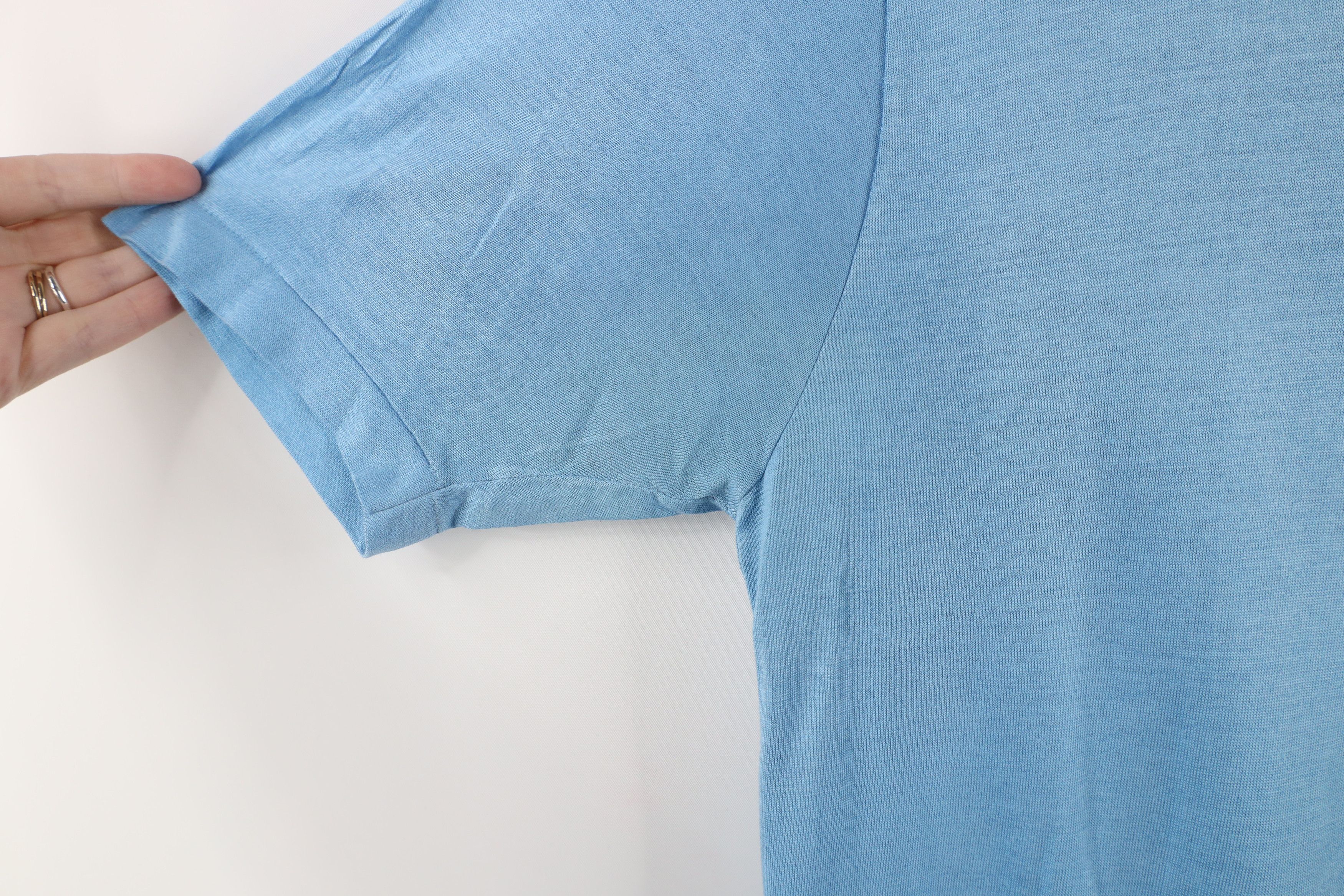 Vintage Vintage 60s 70s Streetwear Polo Shirt Carolina Blue USA Size US M / EU 48-50 / 2 - 6 Thumbnail