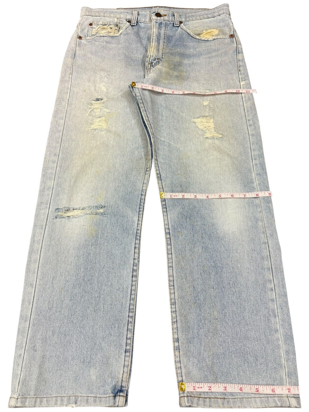 Levi's Vintage 90s Levis 505 Light Wash Distressed Jeans Size US 32 / EU 48 - 14 Thumbnail