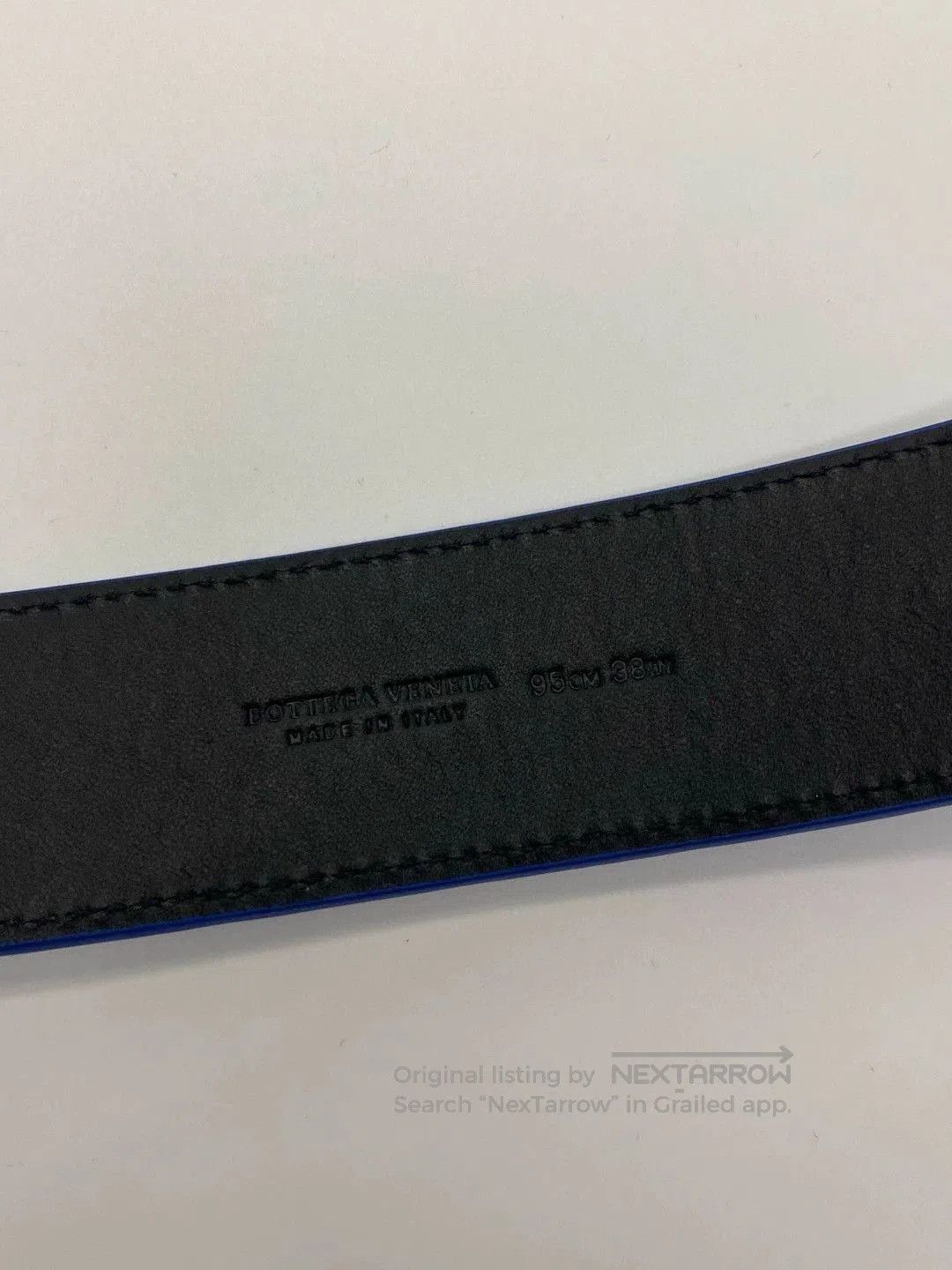 Bottega Veneta Bottega Veneta Blue Woven Leather Belt. Size ONE SIZE - 4 Thumbnail