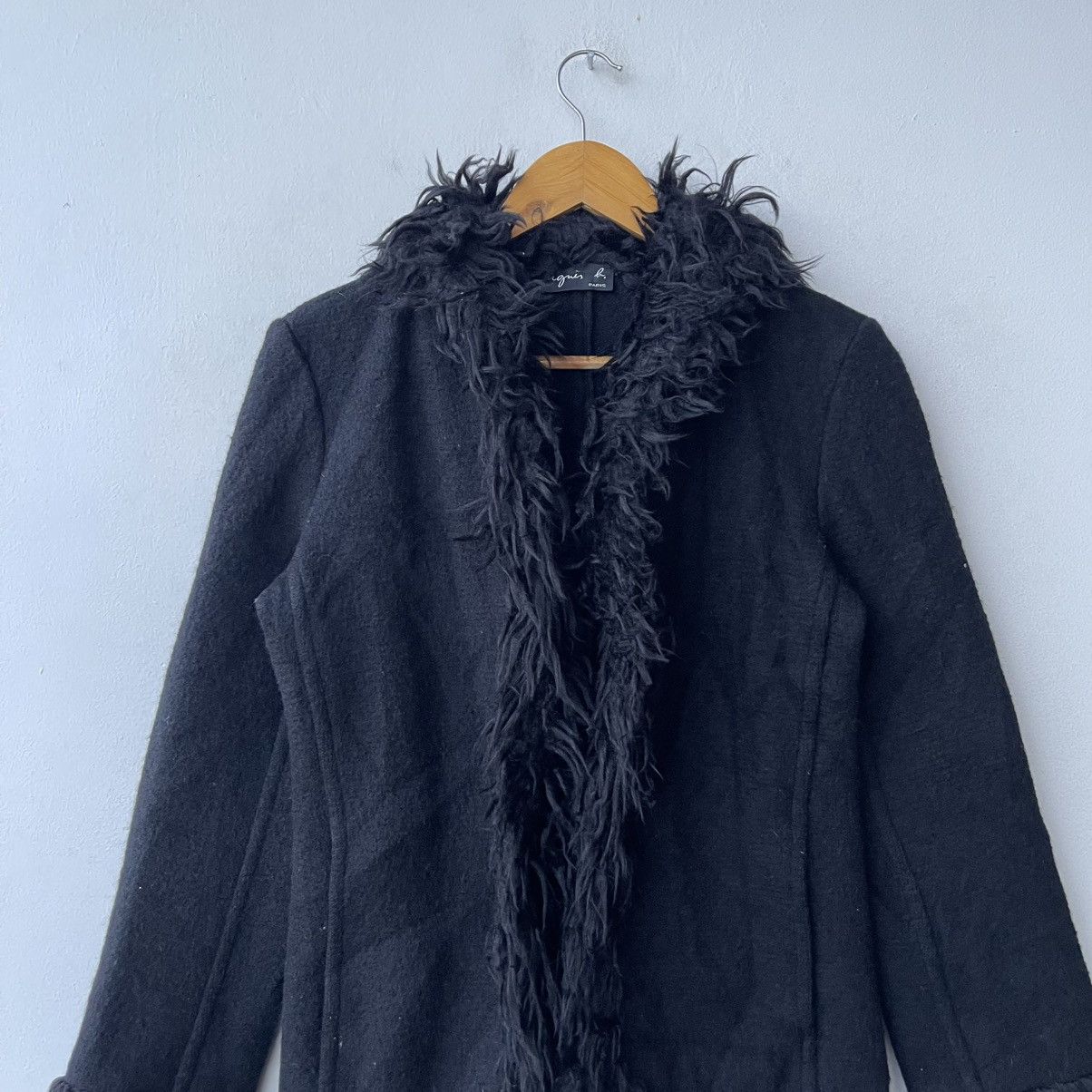 agnes b. Archival agnès b. Paris Shaggy Faux Fur Wool Blouson Jacket Size US M / EU 48-50 / 2 - 4 Thumbnail