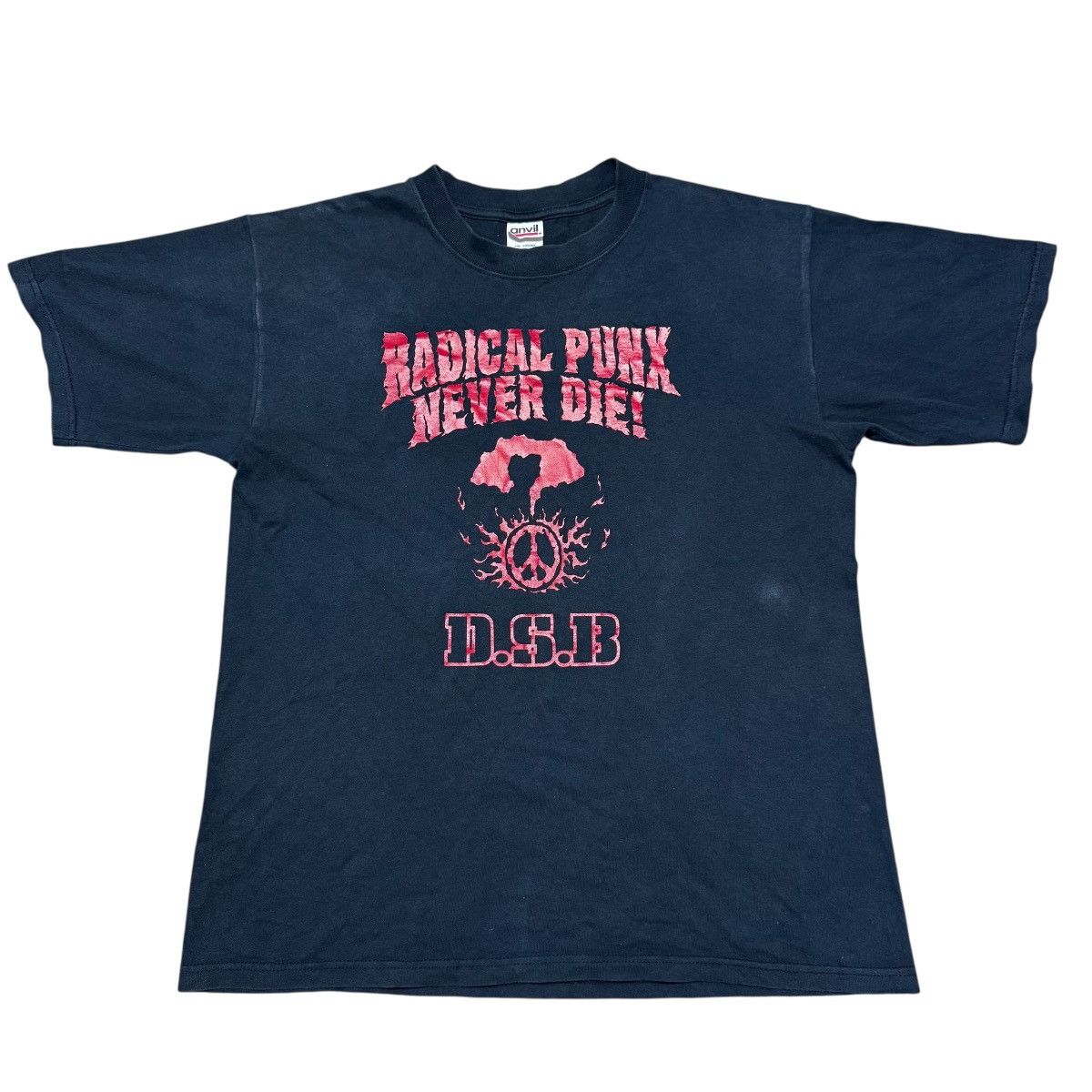 Band Tees Vintage D.S.B Japan Punk Band Shirt 'Radical Punk Never Die' Size US M / EU 48-50 / 2 - 1 Thumbnail