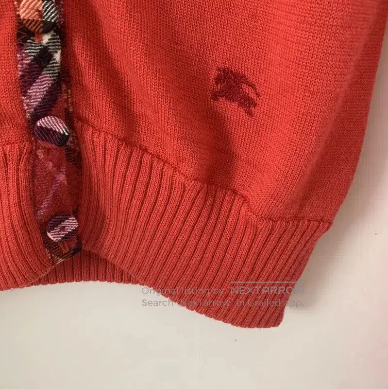 Burberry Burberry Red Wool Women's Cardigan. Size M / US 6-8 / IT 42-44 - 2 Thumbnail