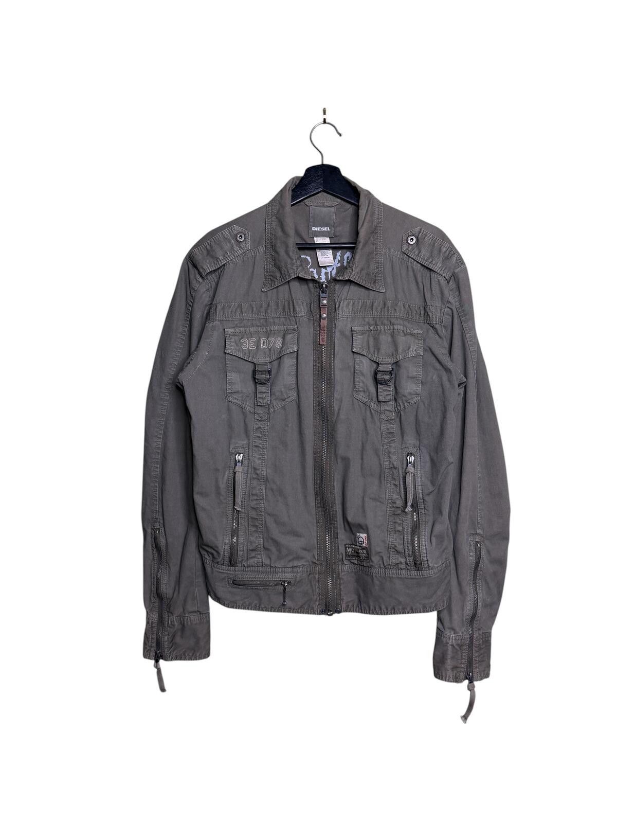 Diesel Diesel Y2K Military Bomber Jacket Bondage Zip Utility xl Size US XL / EU 56 / 4 - 1 Thumbnail