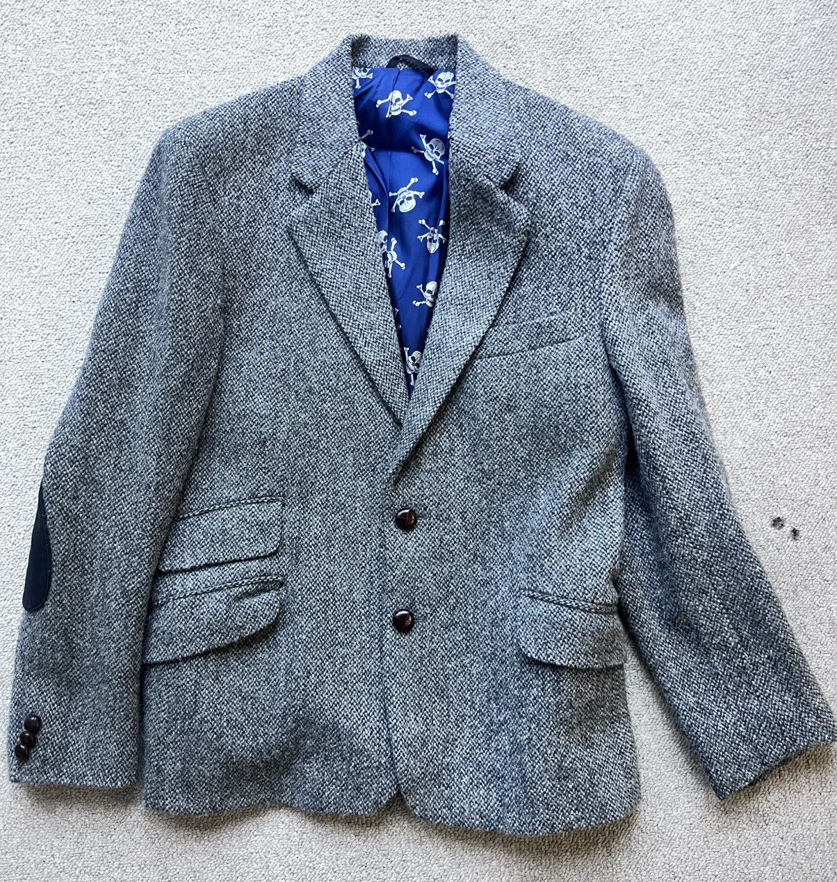 Harris Tweed Harris Tweed Finlay Classic Herringbone Harris Tweed Jacket Size US XXS / EU 40 - 1 Thumbnail