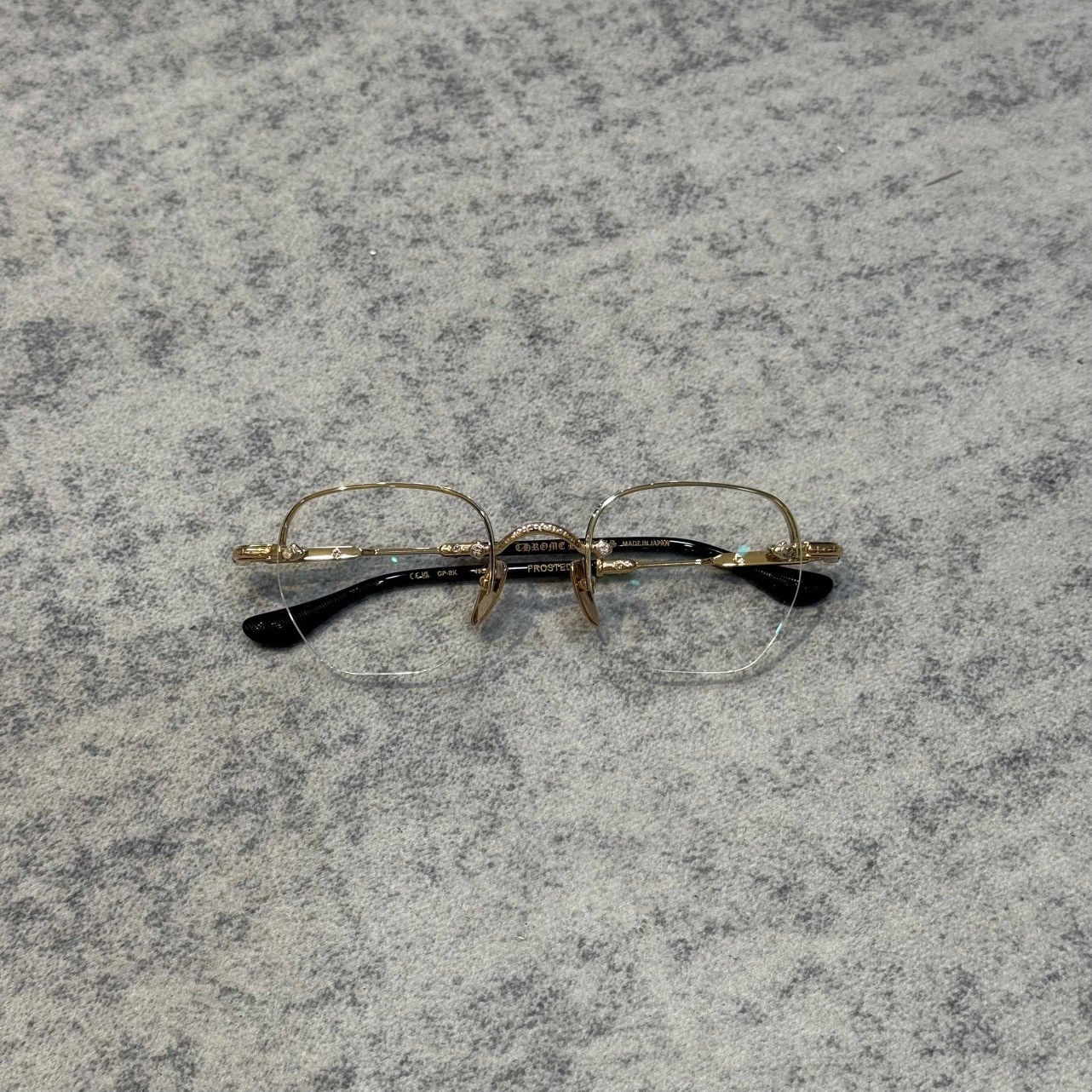 Chrome Hearts CHROME HEARTS FROSTED GOLD PLATED/BLACK Size ONE SIZE - 6 Thumbnail