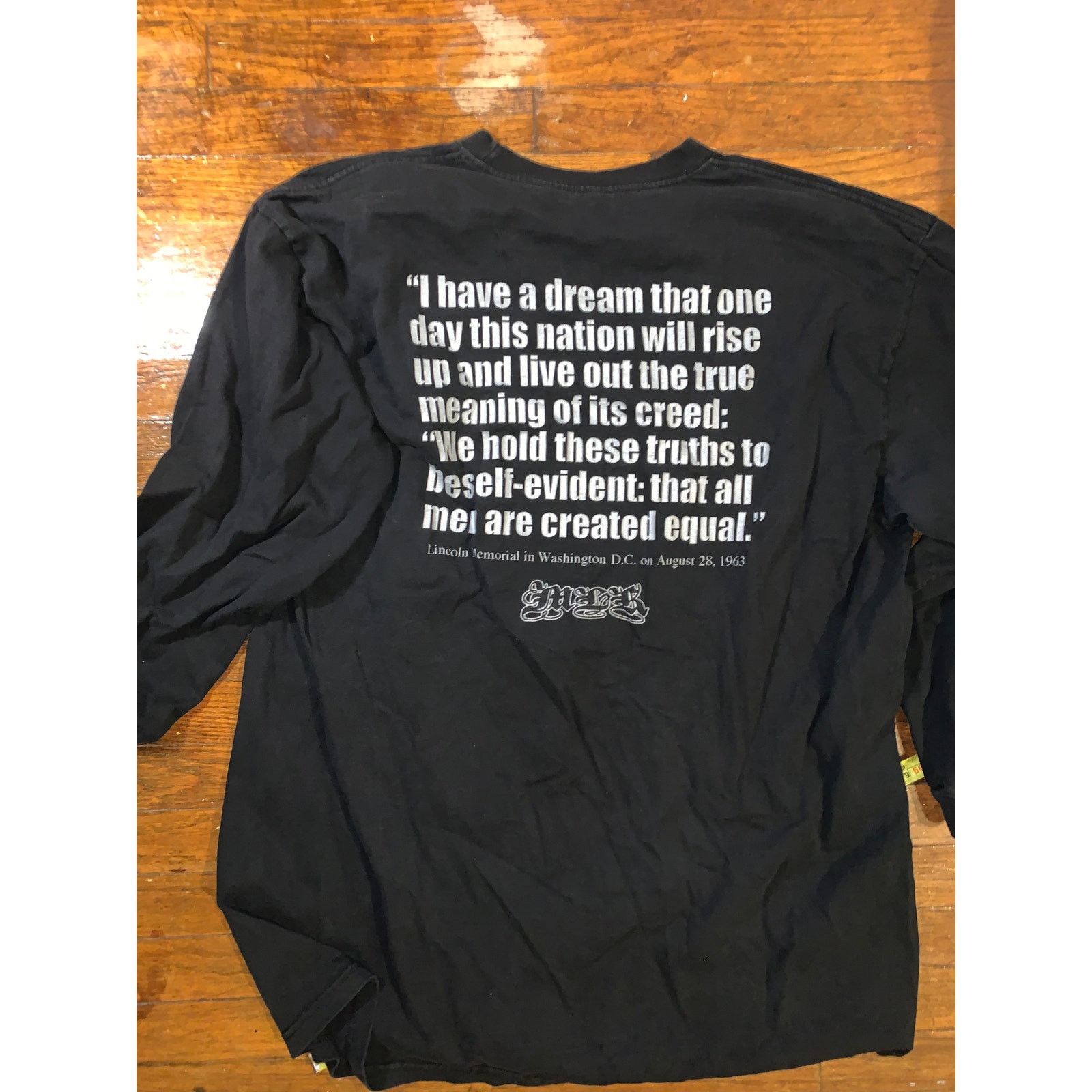 Vintage MLK Jr I Have a Dream Graphic T-Shirt Mens 2XL Tall Y2K Size US XXL / EU 58 / 5 - 7 Thumbnail