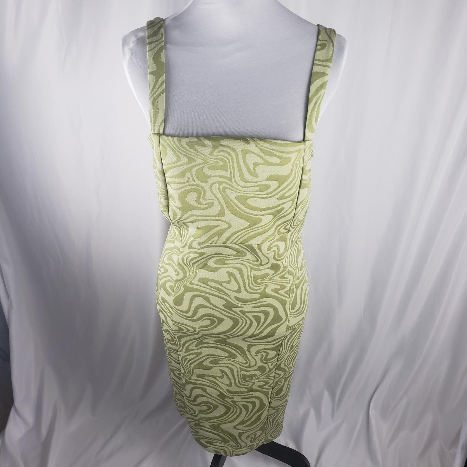 Forever 21 Forever 21 green marble retro Chic Green Swirl Pattern Dress Size XL / US 12-14 / IT 48-50 - 8 Thumbnail