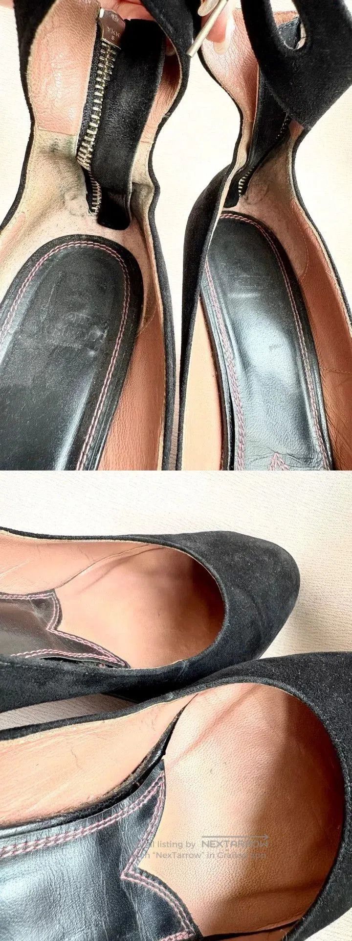 Vivienne Westwood Vivienne Westwood Vintage Black Suede Heels. Size US 5.5 / IT 35.5 - 8 Thumbnail