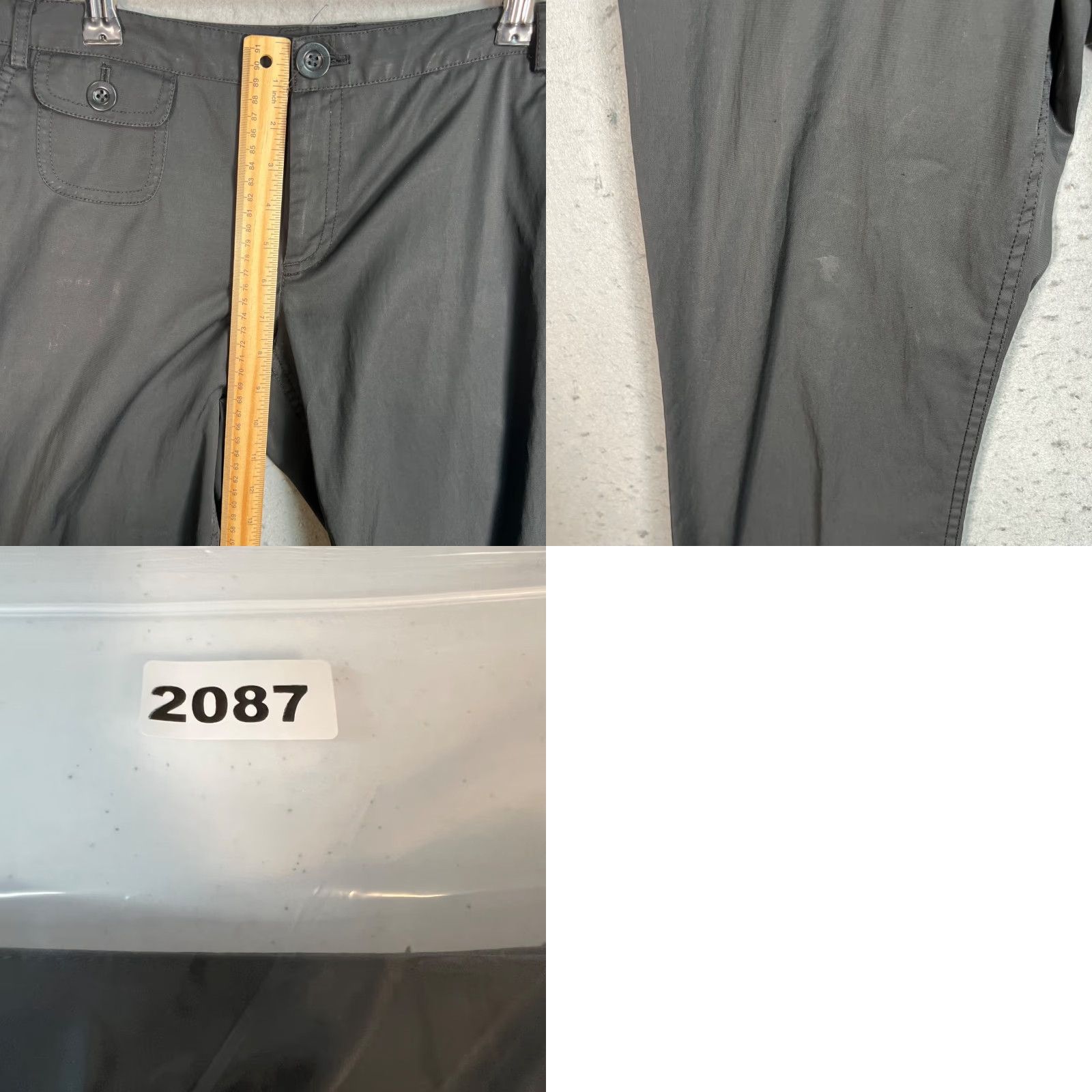 J.Crew VINTAGE J.CREW Chino Pants Womens Size 4 Black Straight-Leg 30in Inseam Cotton Blend Summer Casual Womens Size 27" / US 4 / IT 40 - 8 Thumbnail