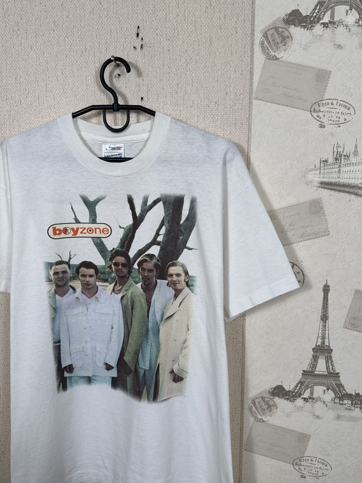 Other Vintage Boyzone T shirt 1997 Summer Tour Band White Hype L Size US L / EU 52-54 / 3 - 11 Thumbnail