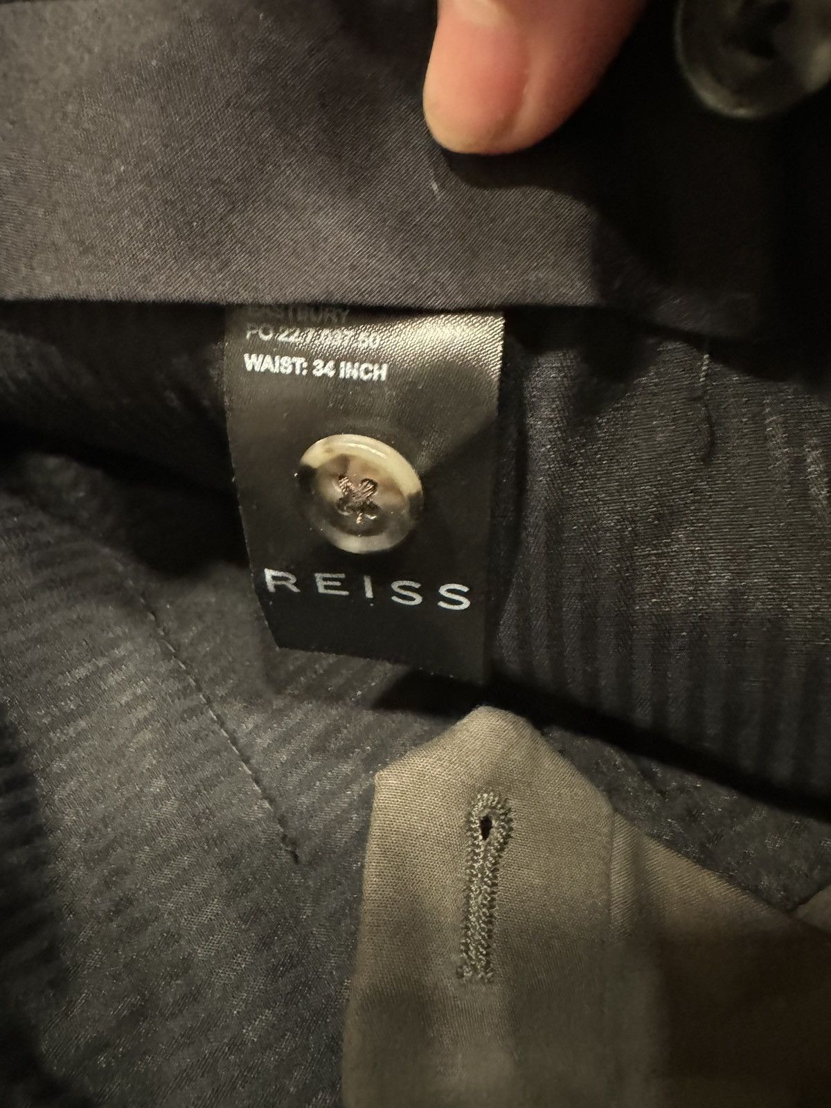 Reiss New Men’s Reiss Eastbury Slim Chino Pant Green 34 Waist Size 34R - 4 Thumbnail