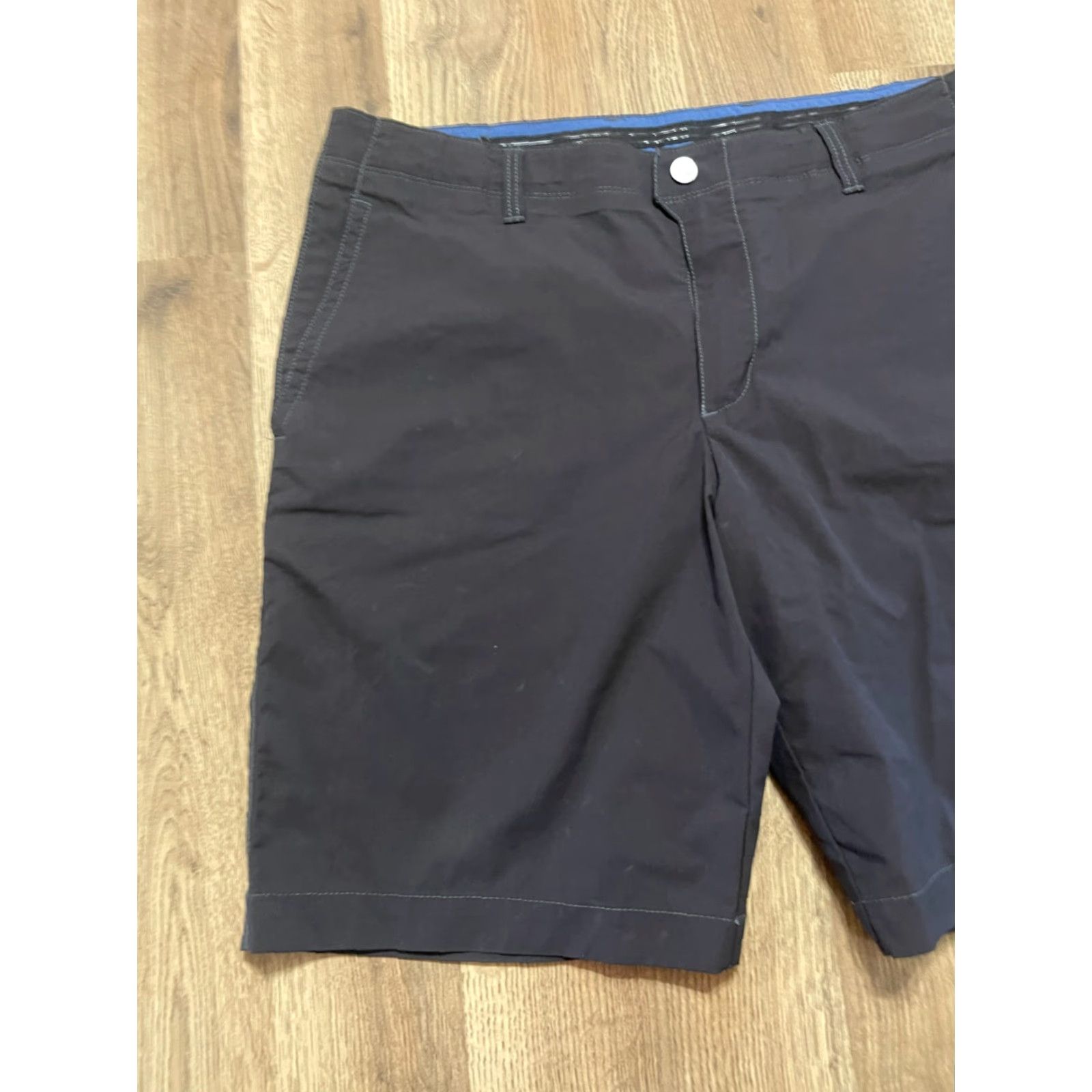 Tommy Bahama Tommy Bahama Shorts, Men's 35, Black, Chino, Flat Front, Regular, Inseam 10 in, Casual, 35, Mens Size US 35 - 3 Thumbnail