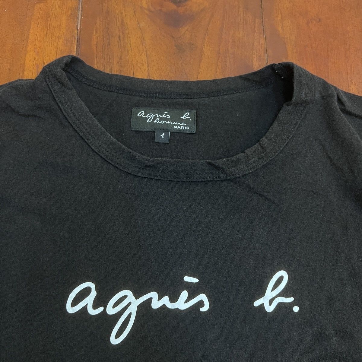 agnes b. Agnes B Designer Spell out tee Size US M / EU 48-50 / 2 - 3 Thumbnail