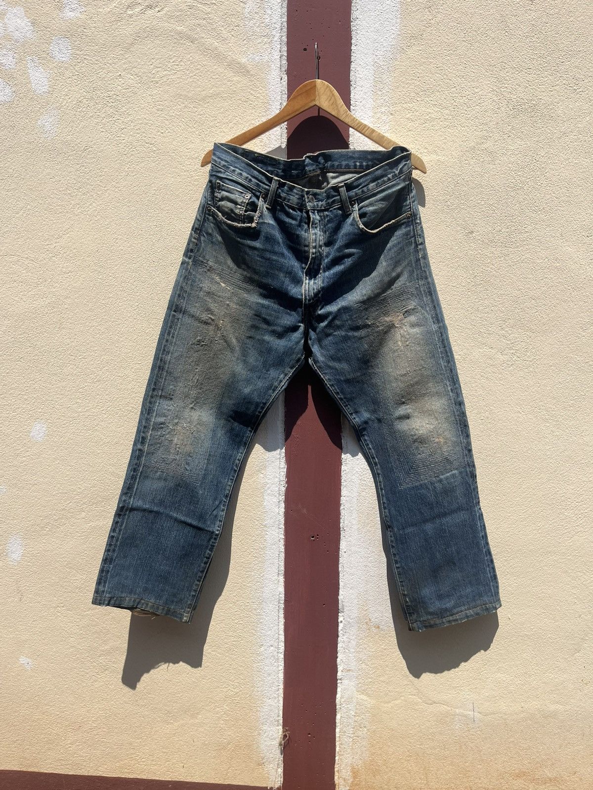 Levi's Thrashed faded Distressed levis 502xx japan grunge Size US 34 / EU 50 - 1 Thumbnail