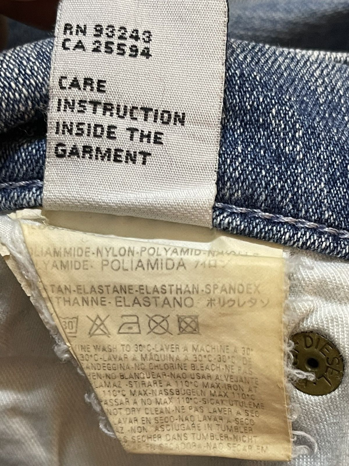 Diesel Vintage Diesel Industry Mud Wash Faded Style Wide Leg Jeans Size US 28 / EU 44 - 10 Thumbnail