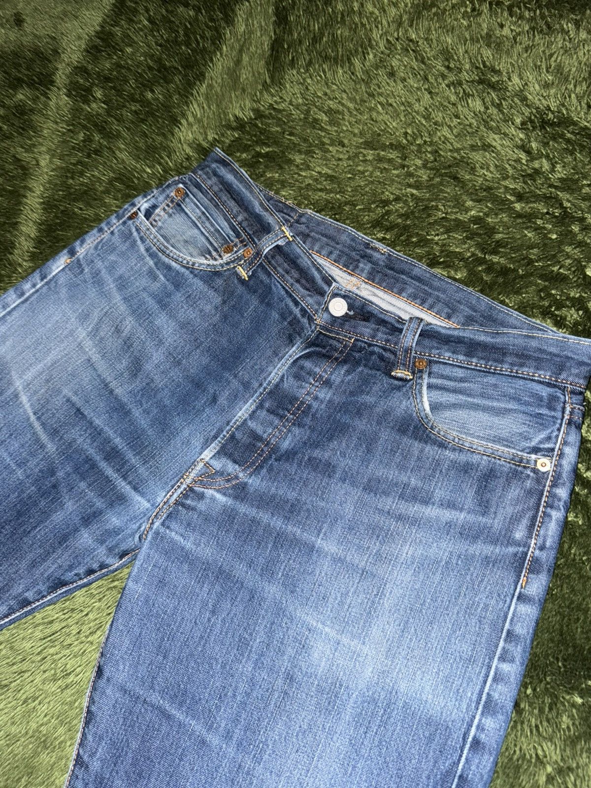 Levi's [W34/L32] Levi’s 501 Original Blank Tab Denim Pants Indigo Size US 34 / EU 50 - 2 Thumbnail