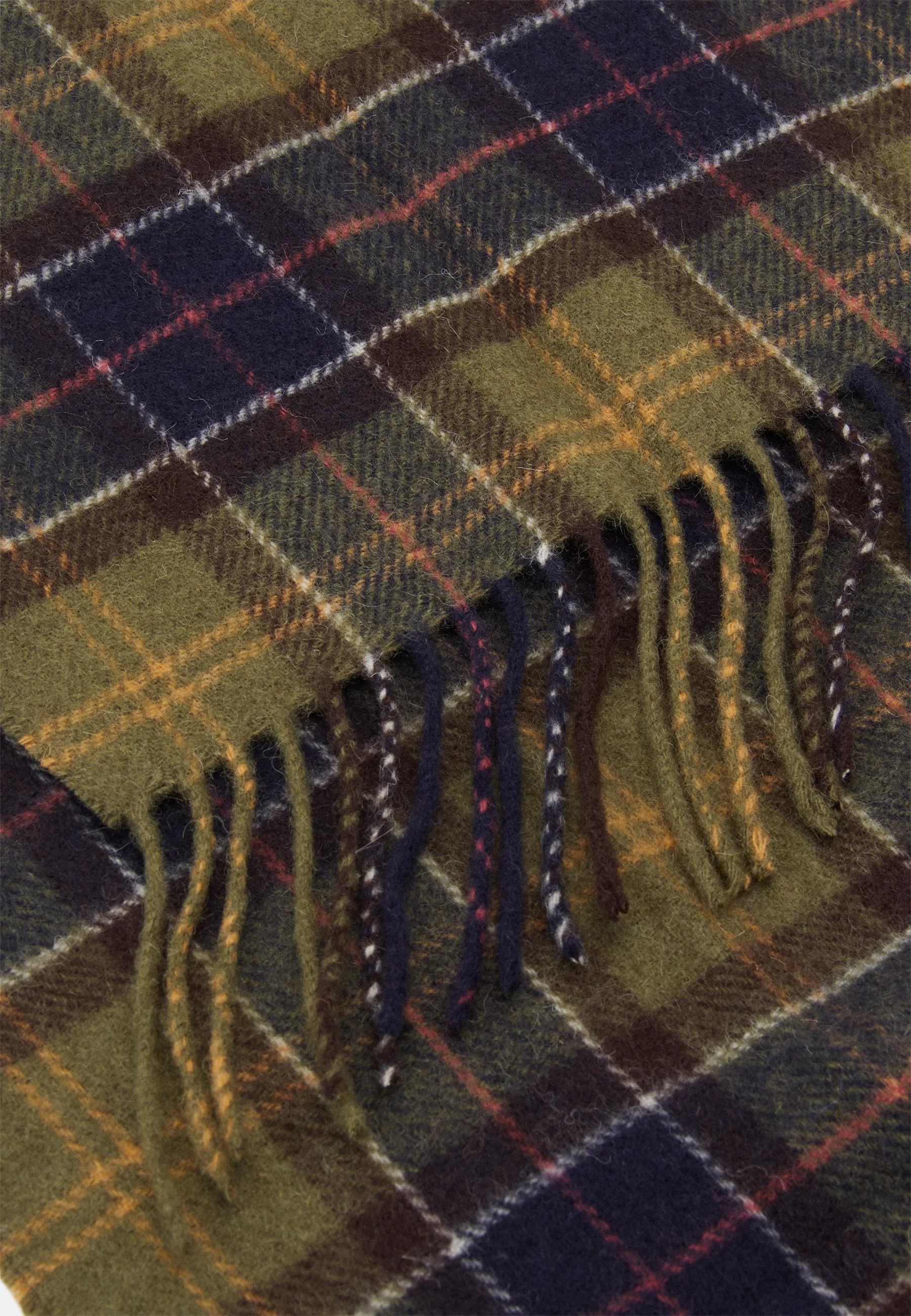 Barbour [OS] Wool Scarf in Green Tartan Size ONE SIZE - 4 Thumbnail