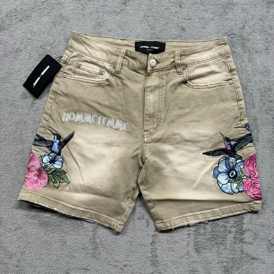 Homme Femme La HOMME FEMME Denim Shorts Mens Sz 32 Beige Grailed