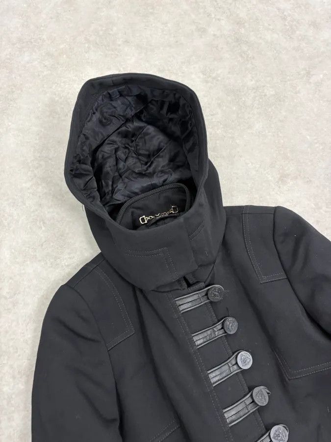 Gucci SS2007 Gucci Black Buttoned Hooded Wool Jacket by Frida Giannini Size M / US 6-8 / IT 42-44 - 5 Thumbnail
