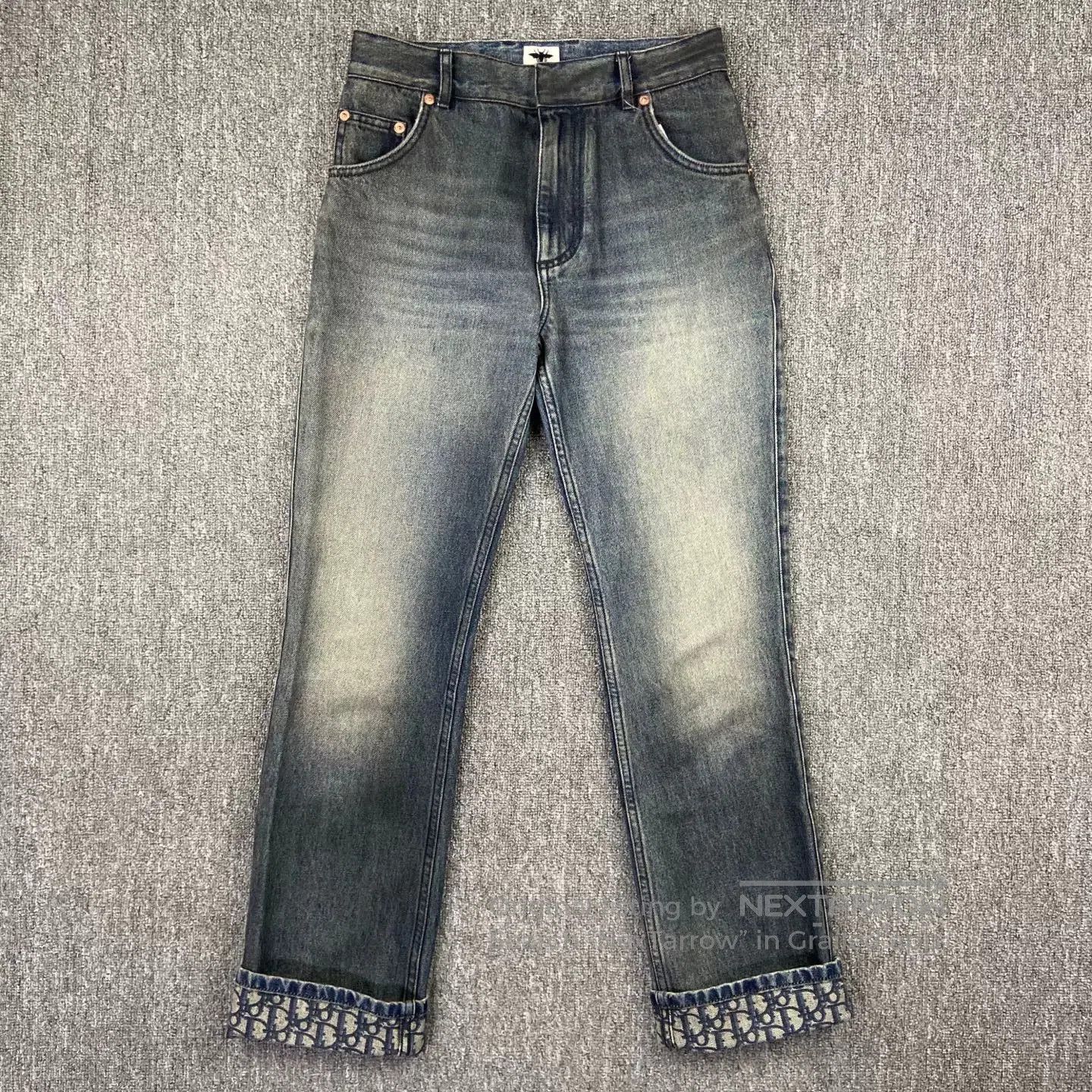 Dior dior new print denim pants size 32. Size US 32 / EU 48 - 1 Thumbnail