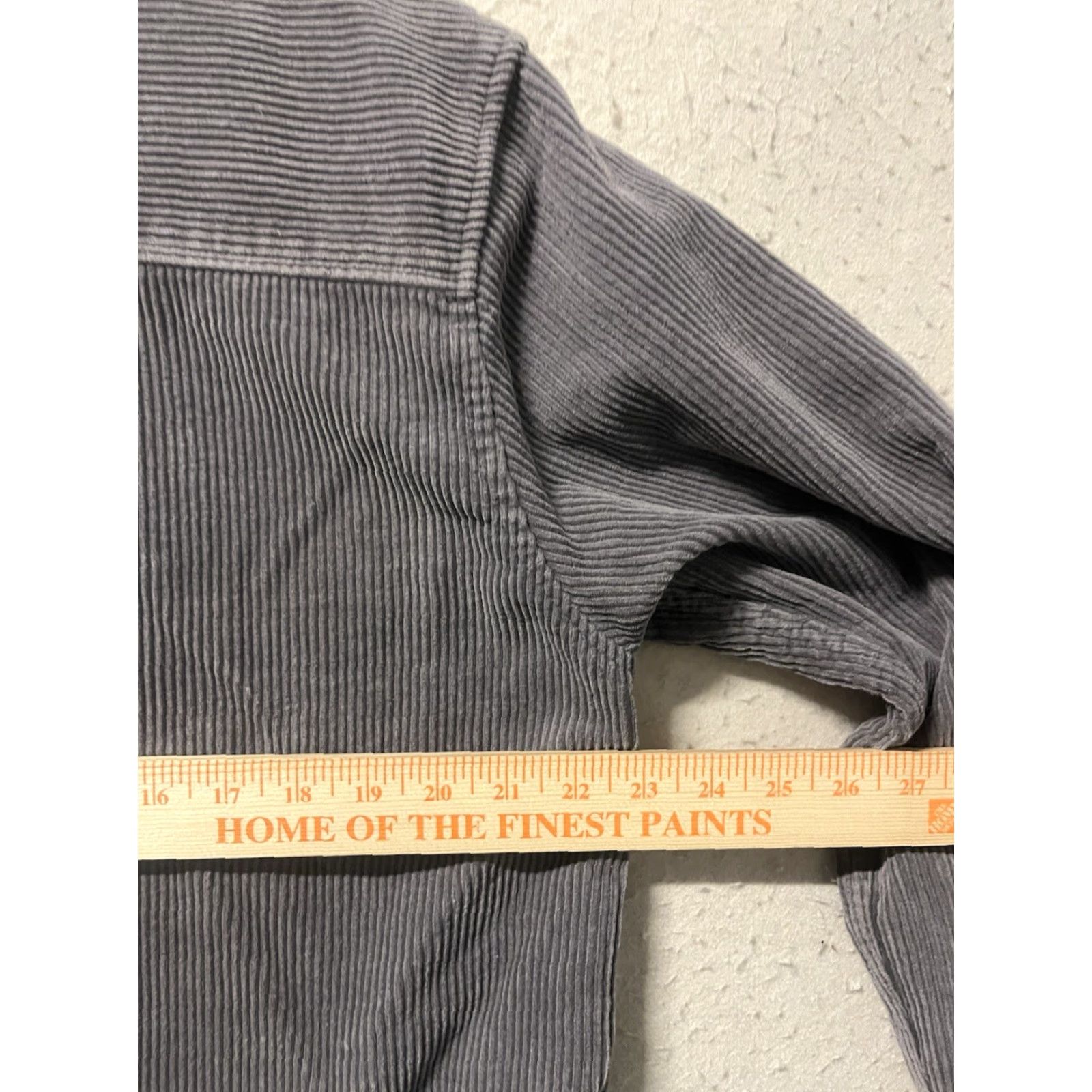 Zara Zara Blazer Women L Gray Corduroy Button Up Oversized Jacket Size L / US 10 / IT 46 - 3 Thumbnail
