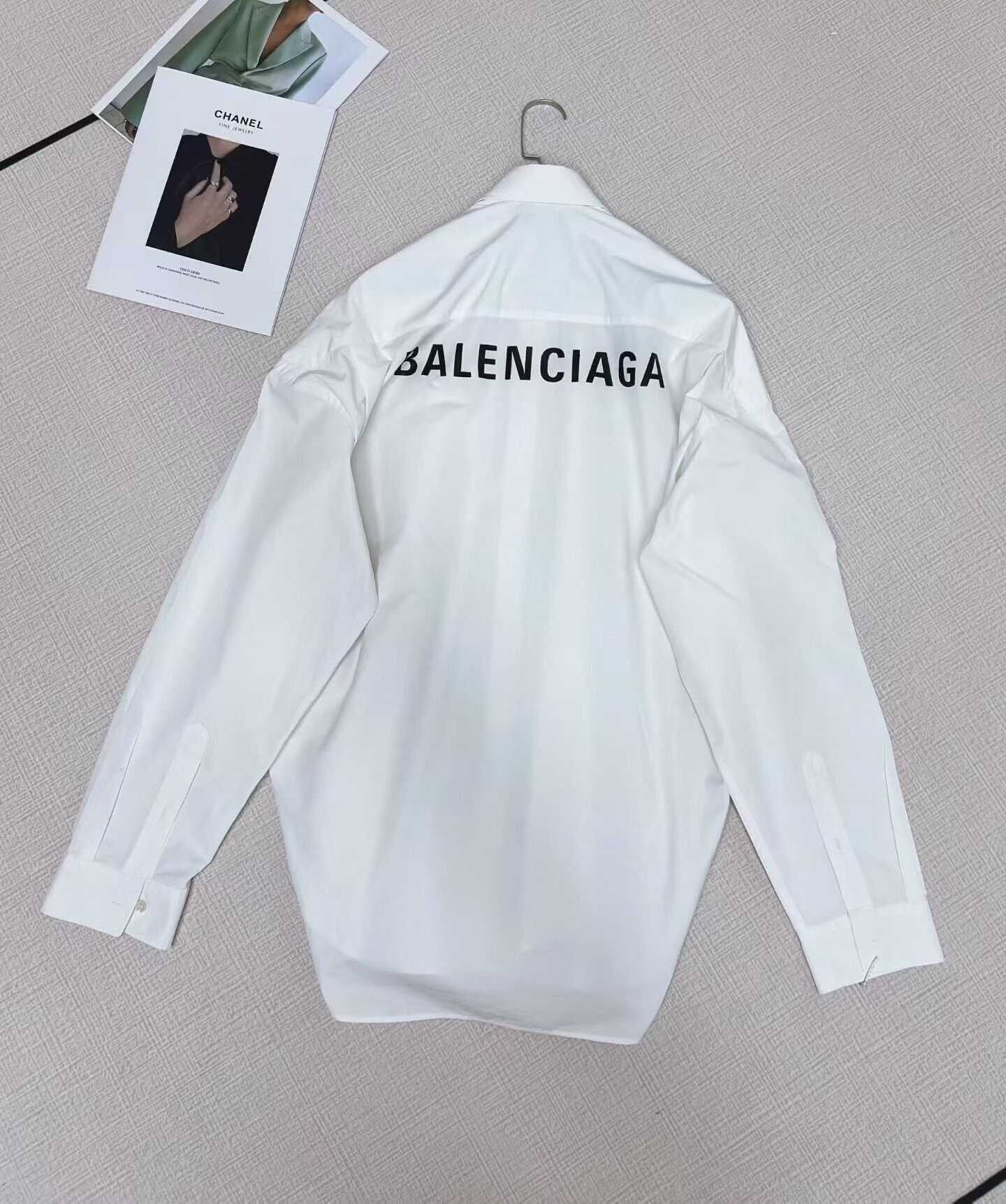 Balenciaga balenciaga logo long sleeve white shirt Size US XL / EU 56 / 4 - 3 Thumbnail