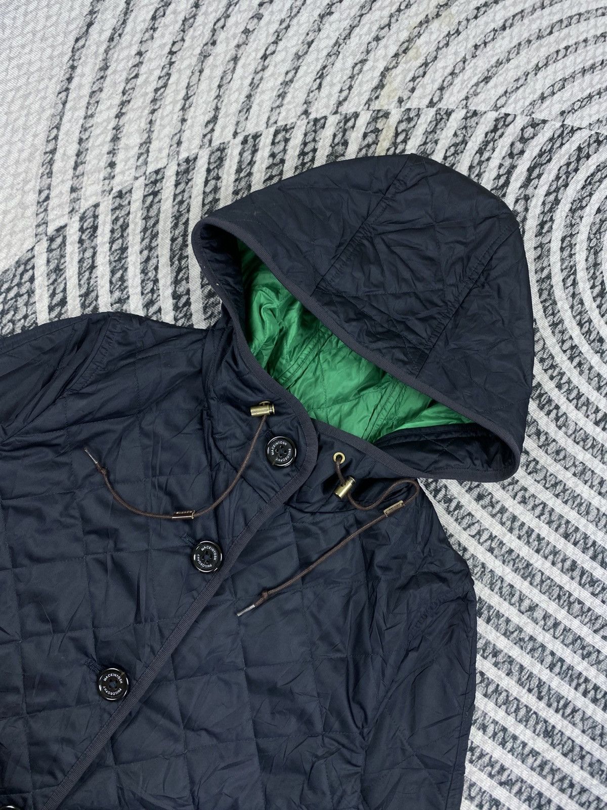 Mackintosh Vtg Mackintosh Philosophy Quilted Lining Green Hooded Jacket Size US S / EU 44-46 / 1 - 6 Thumbnail