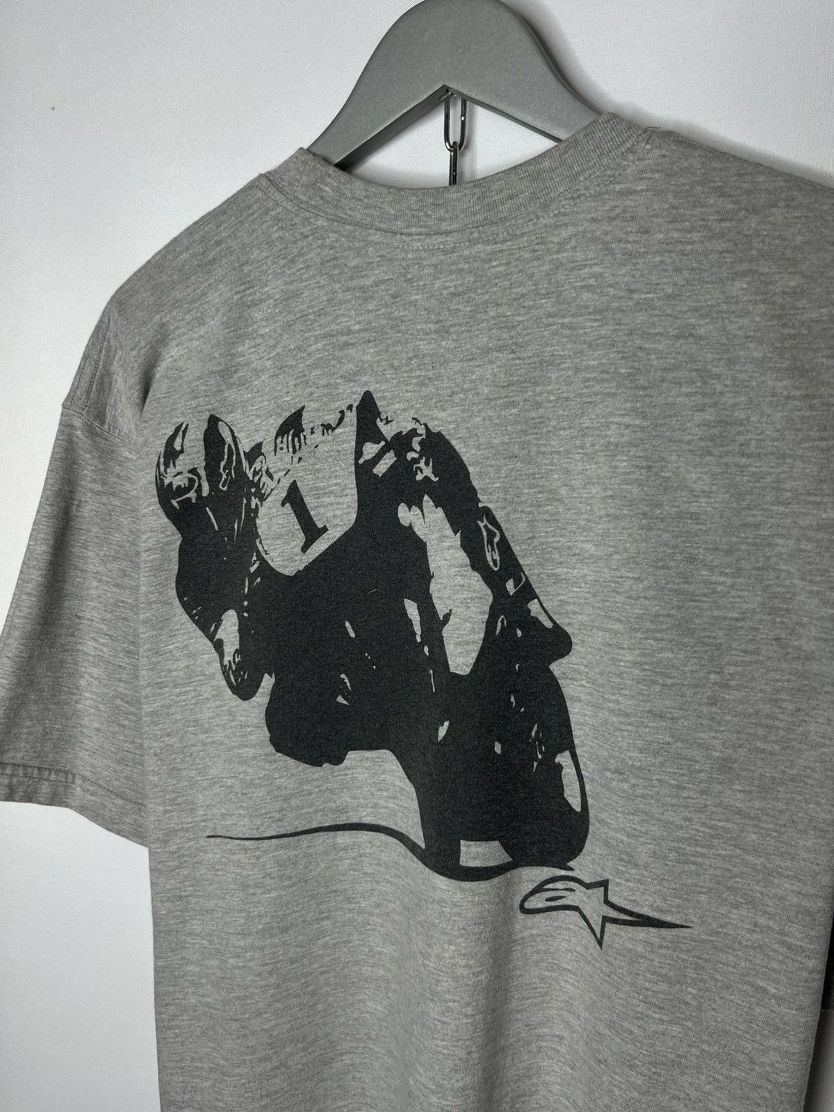 Alpinestars 🏁 Alpinestars Vintage Tee T-Shirt Racing Moto Big Logo 🏁 Size US XL / EU 56 / 4 - 3 Thumbnail