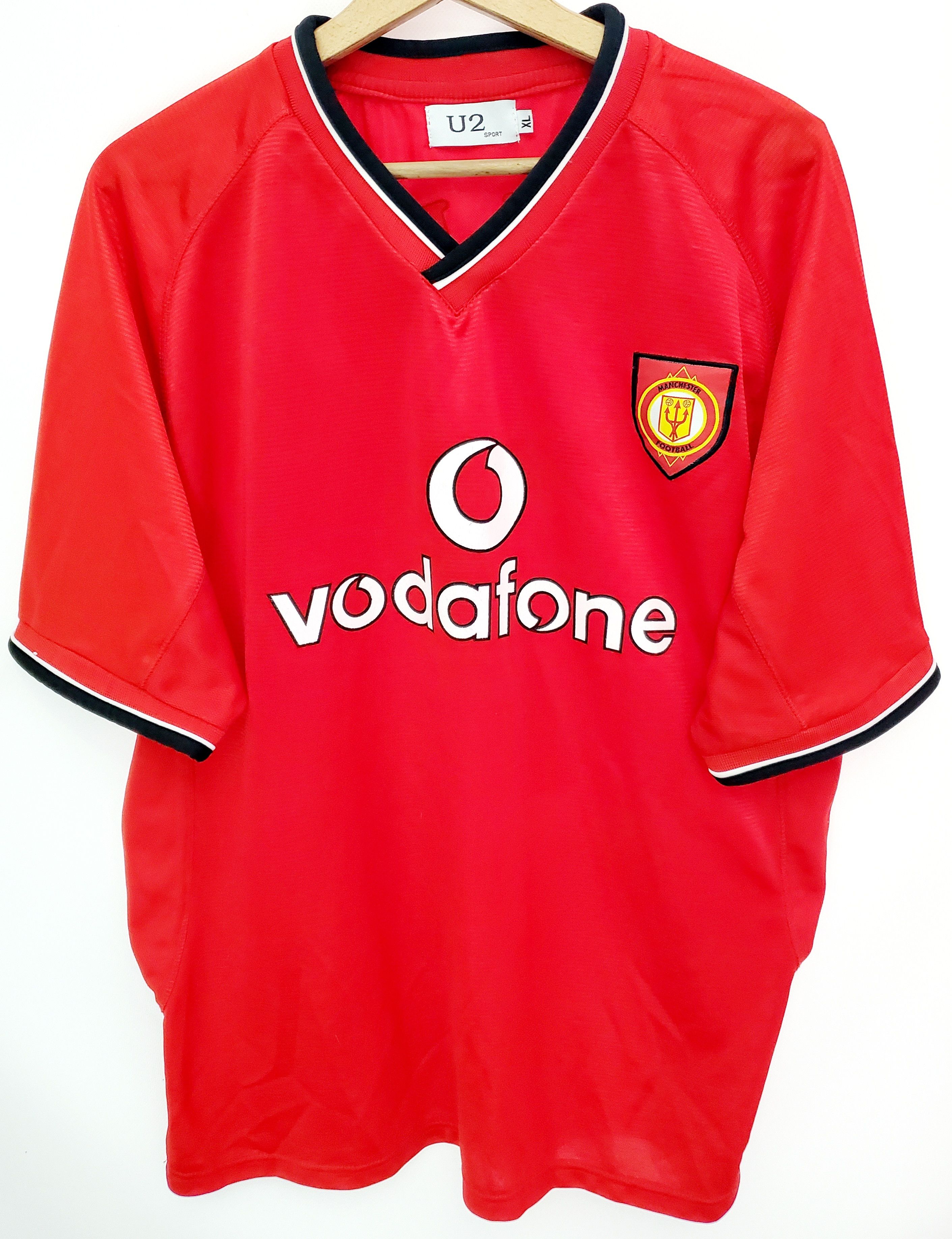 Vintage 2001-02 Manchester United Home No.7 BECKHAM jersey Reprint Size US XL / EU 56 / 4 - 2 Thumbnail