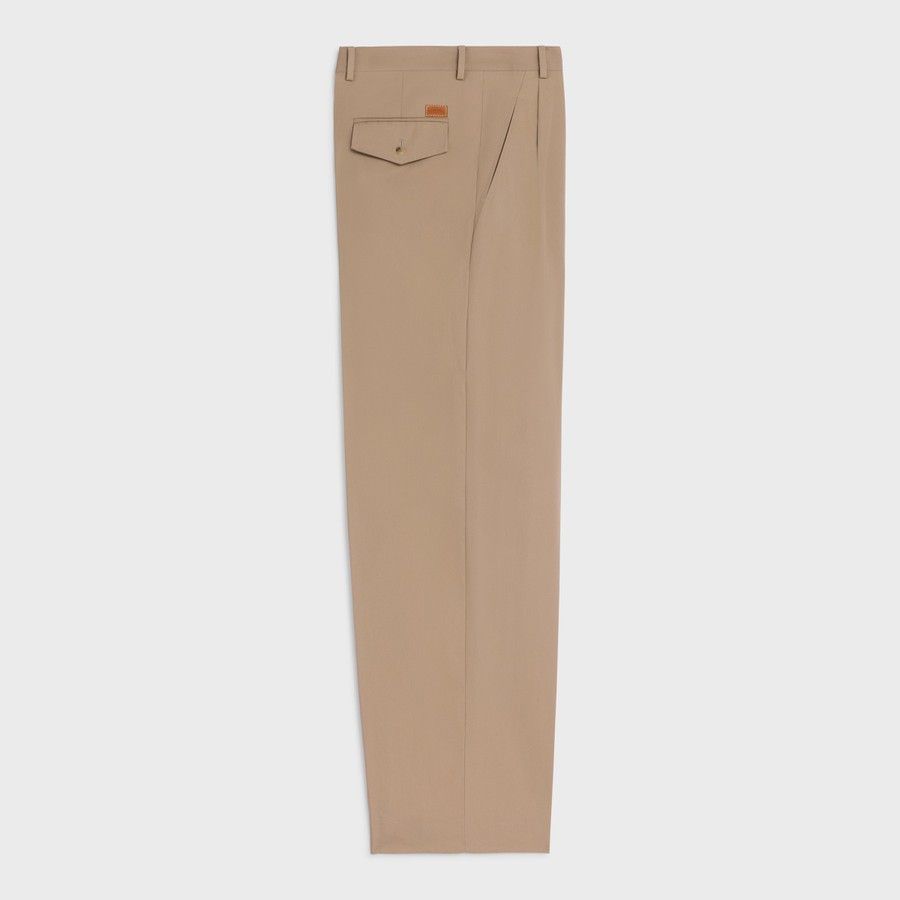 Celine o1d2blof0226 Cotton Pants in Beige Size US 32 / EU 48 - 2 Thumbnail