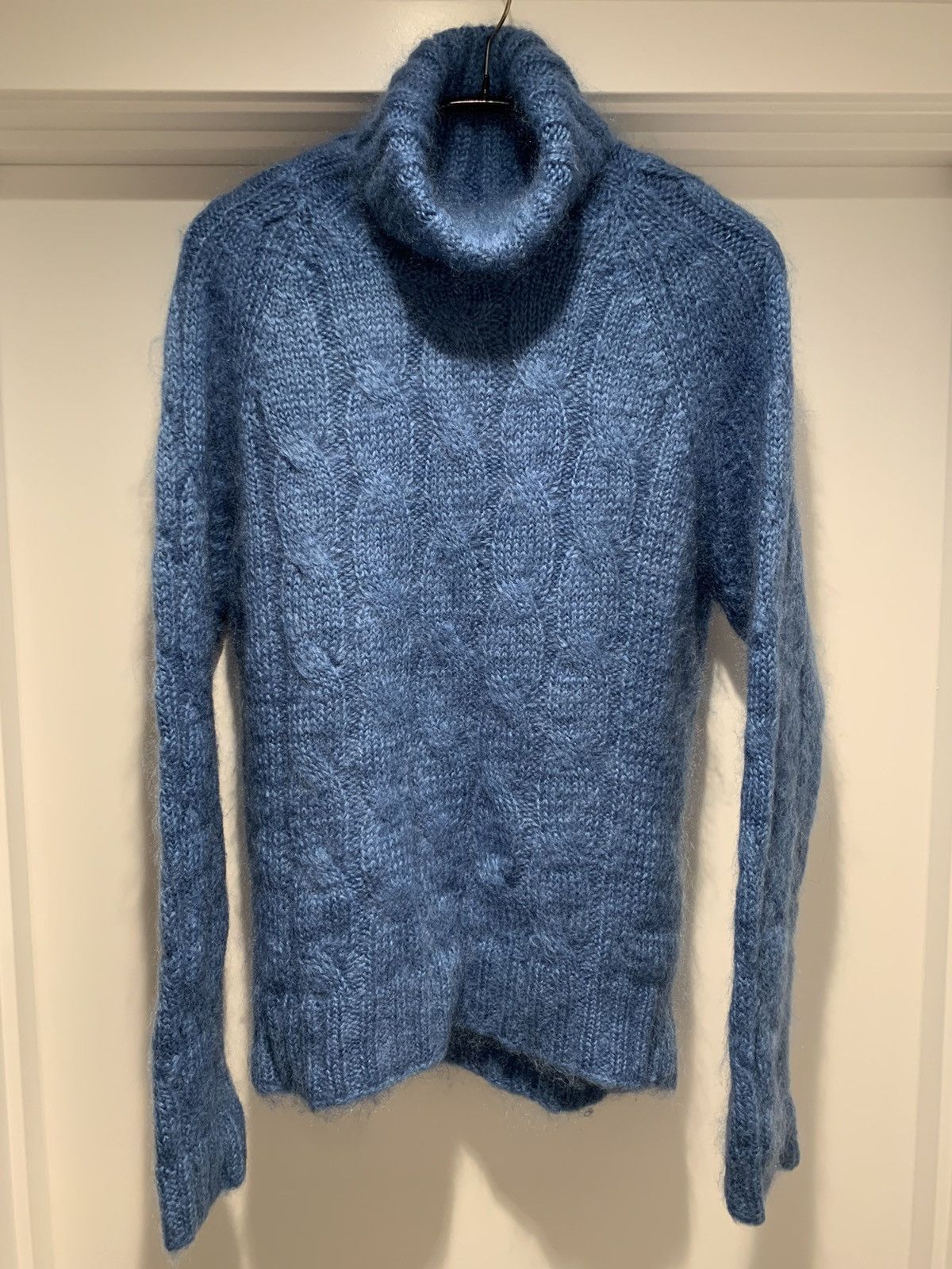 Gucci FW13 Runway Blue Mohair Turtleneck Sweater Size US L / EU 52-54 / 3 - 4 Thumbnail
